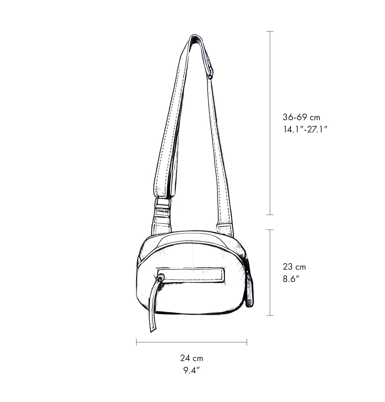 Bonnie Crossbody - Geo Black