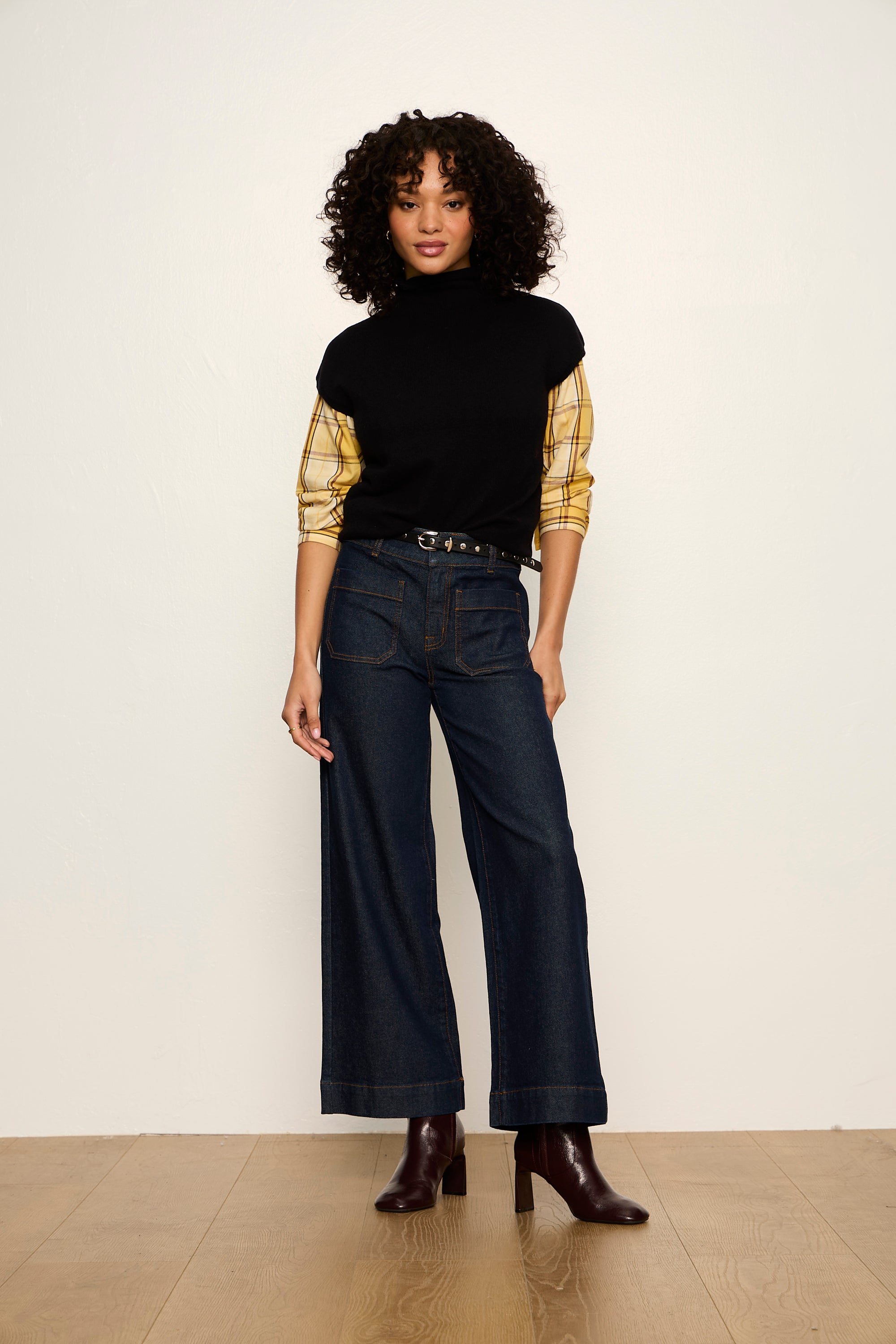 MOCK NECK SWEATER SHELL