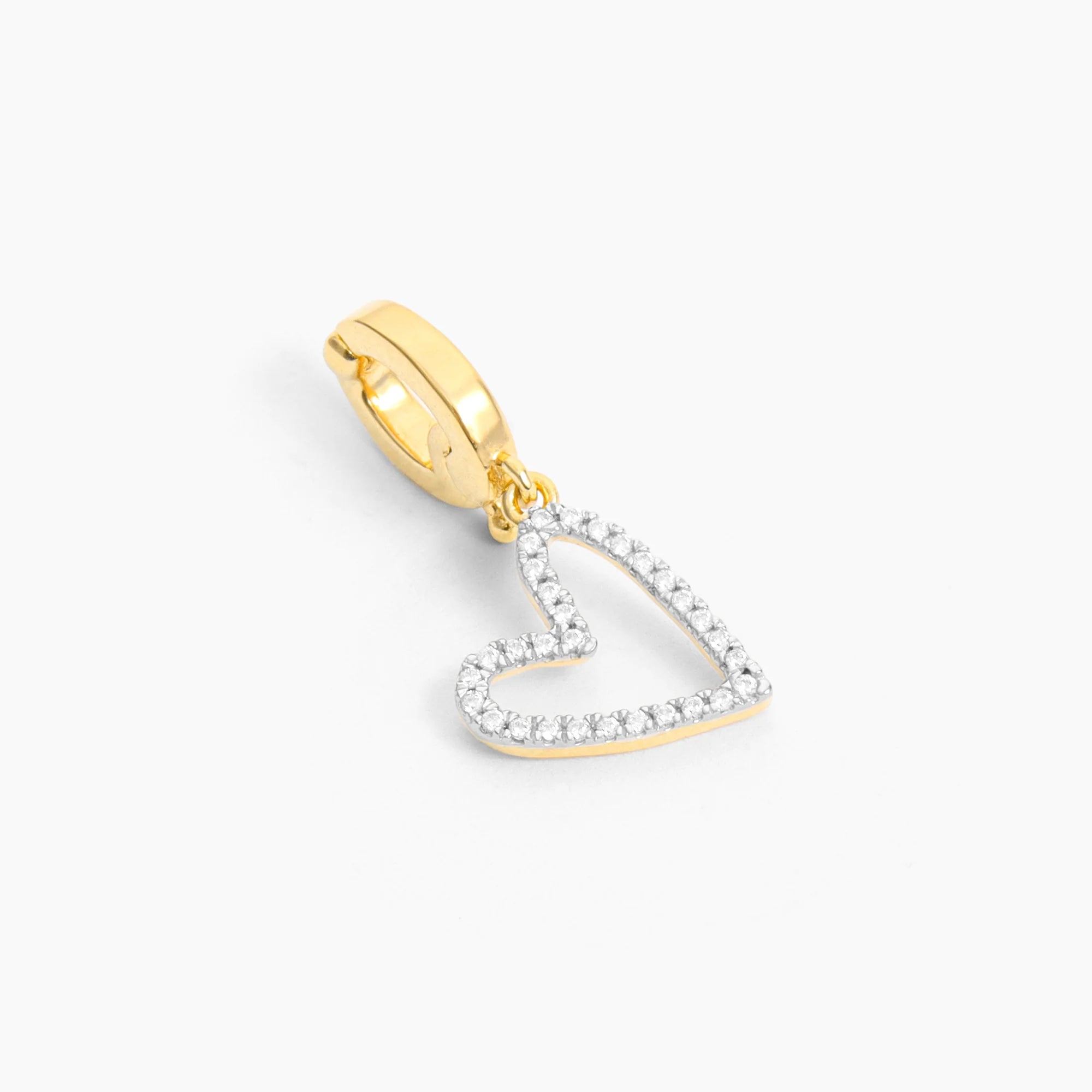 Diamond Heart Charm