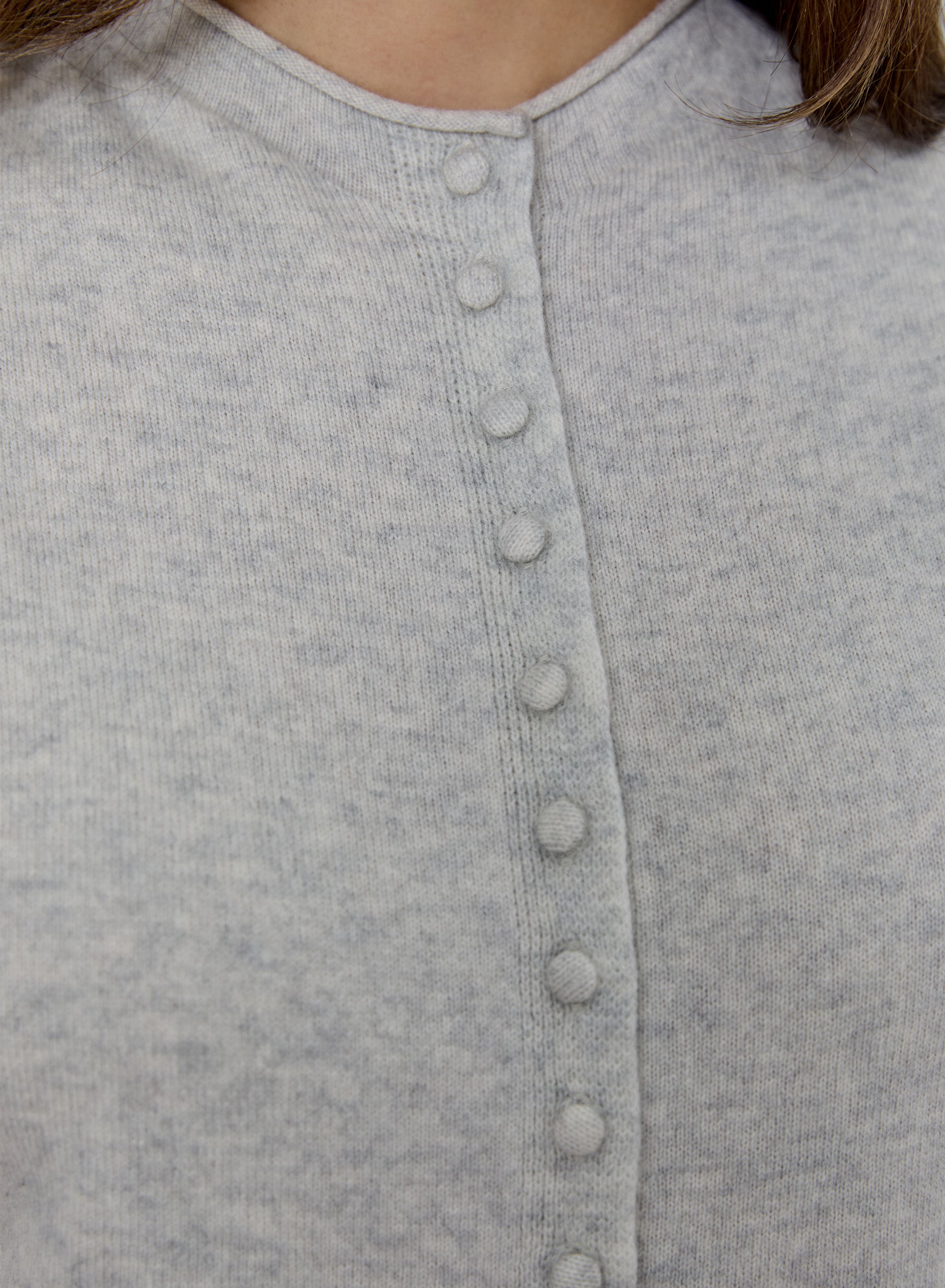 MOCKNECK VEST CARDI