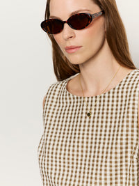 BETTER DAYS GINGHAM SHELL