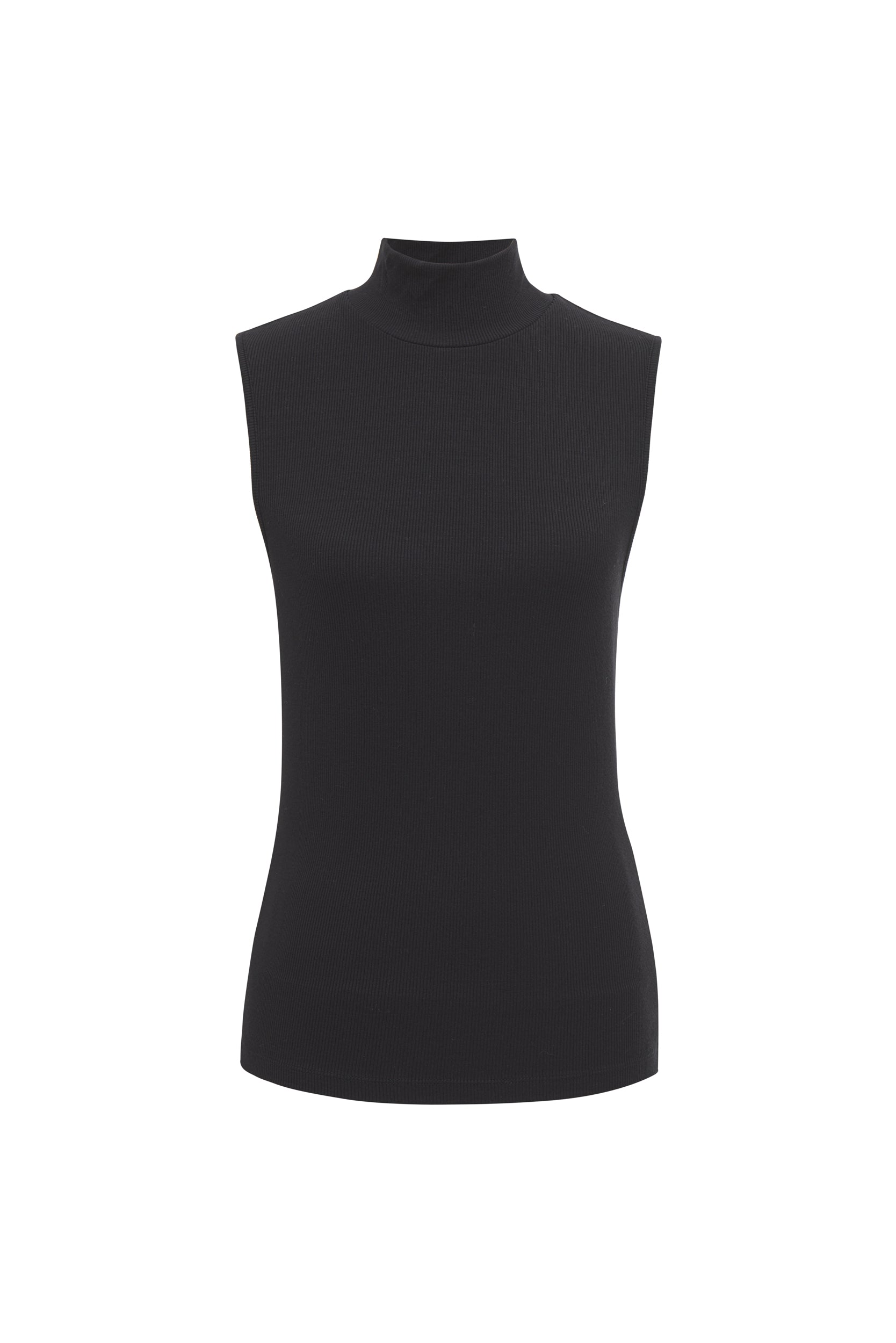 ESSENTIAL SLVLESS MOCK NECK