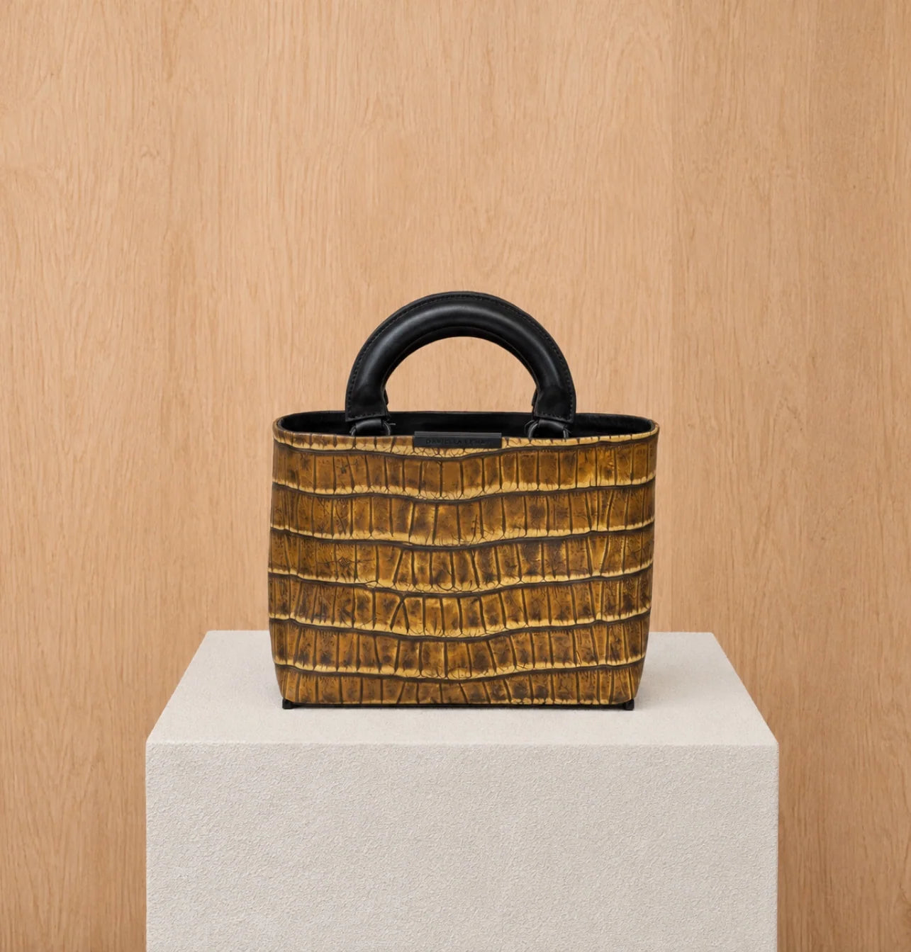 Chelsea Square Bag - Brown Croco