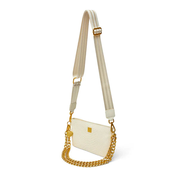 Almost Famous - Cream Python Leather