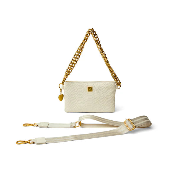 Almost Famous - Cream Python Leather