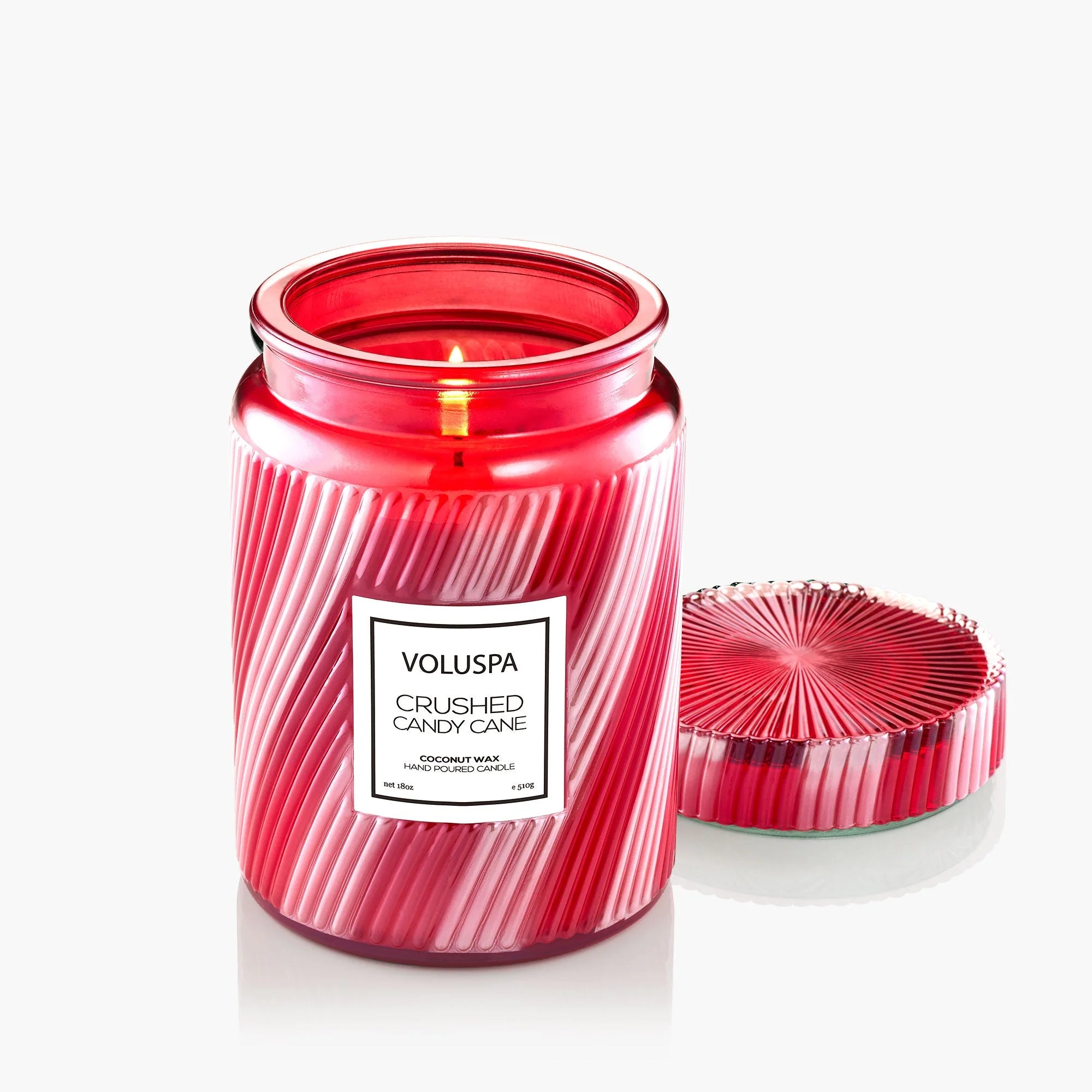 Crushed Candy Cane Large Jar Candle