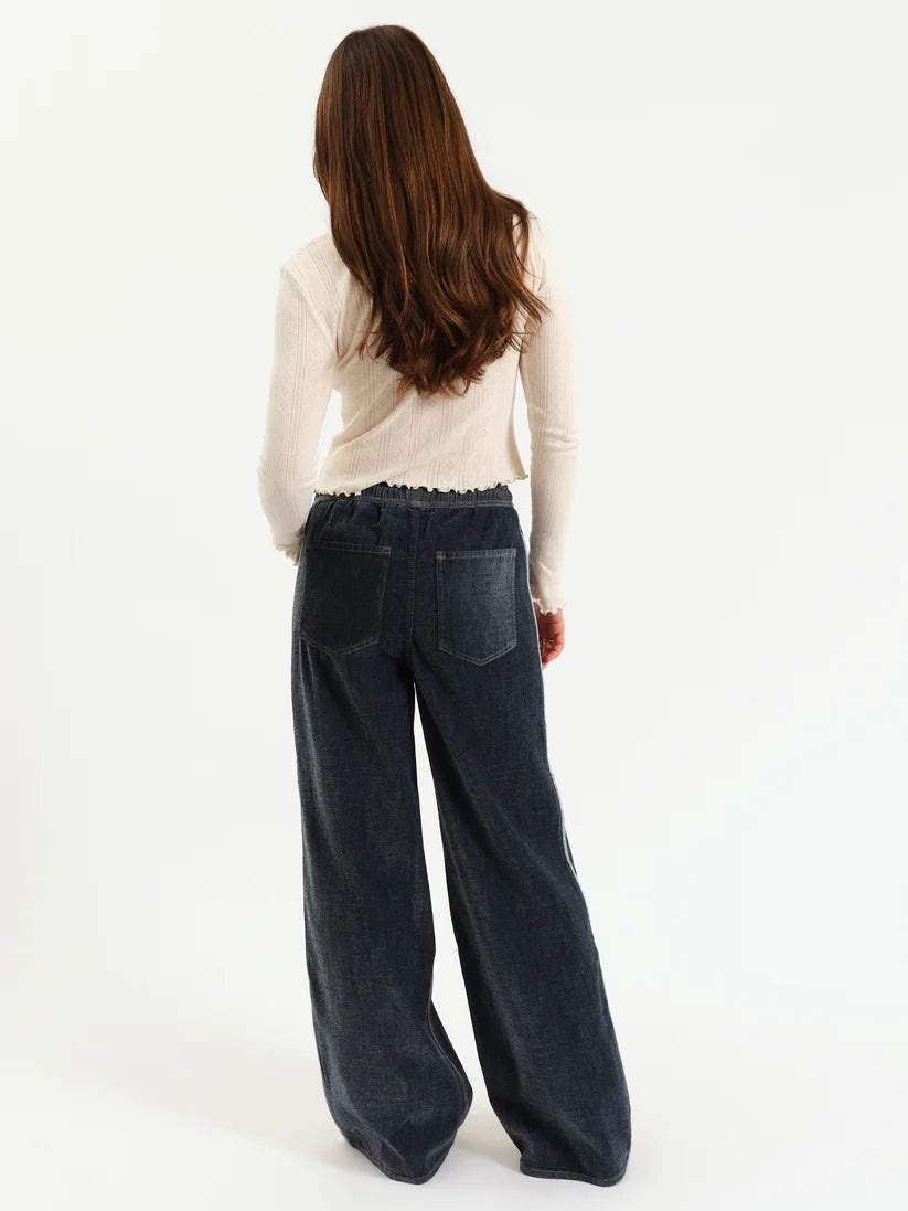 The Cozy Wide Leg Pull On Jean