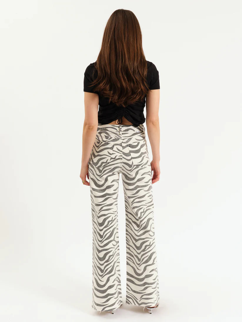 Far Out Zebra High Rise Wide Leg