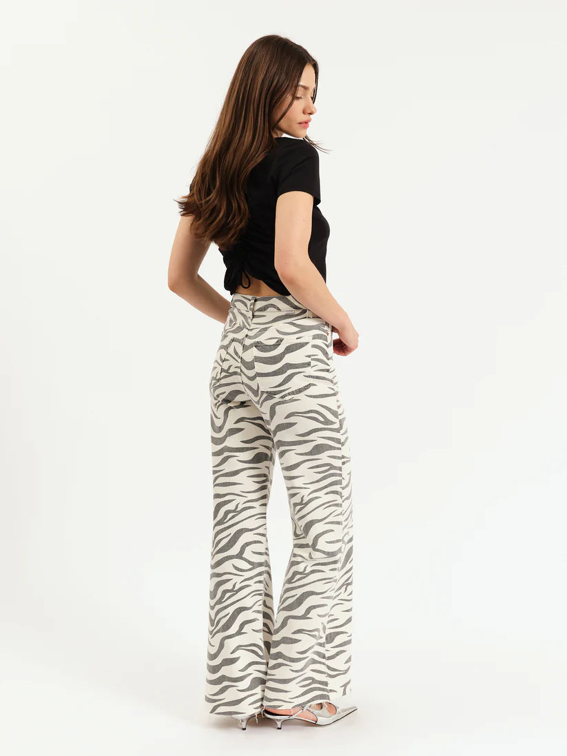 Far Out Zebra High Rise Wide Leg