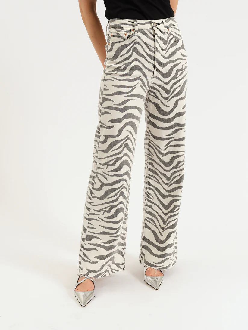 Far Out Zebra High Rise Wide Leg