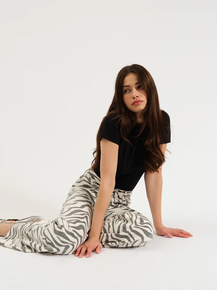 Far Out Zebra High Rise Wide Leg