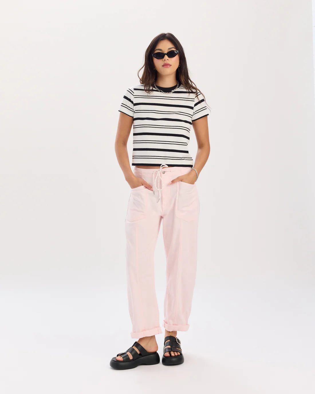 Villa Sport Stripe Drawstring Pant
