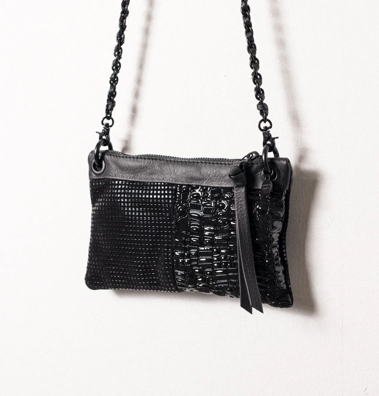 Malika Clutch - Black Shimmer