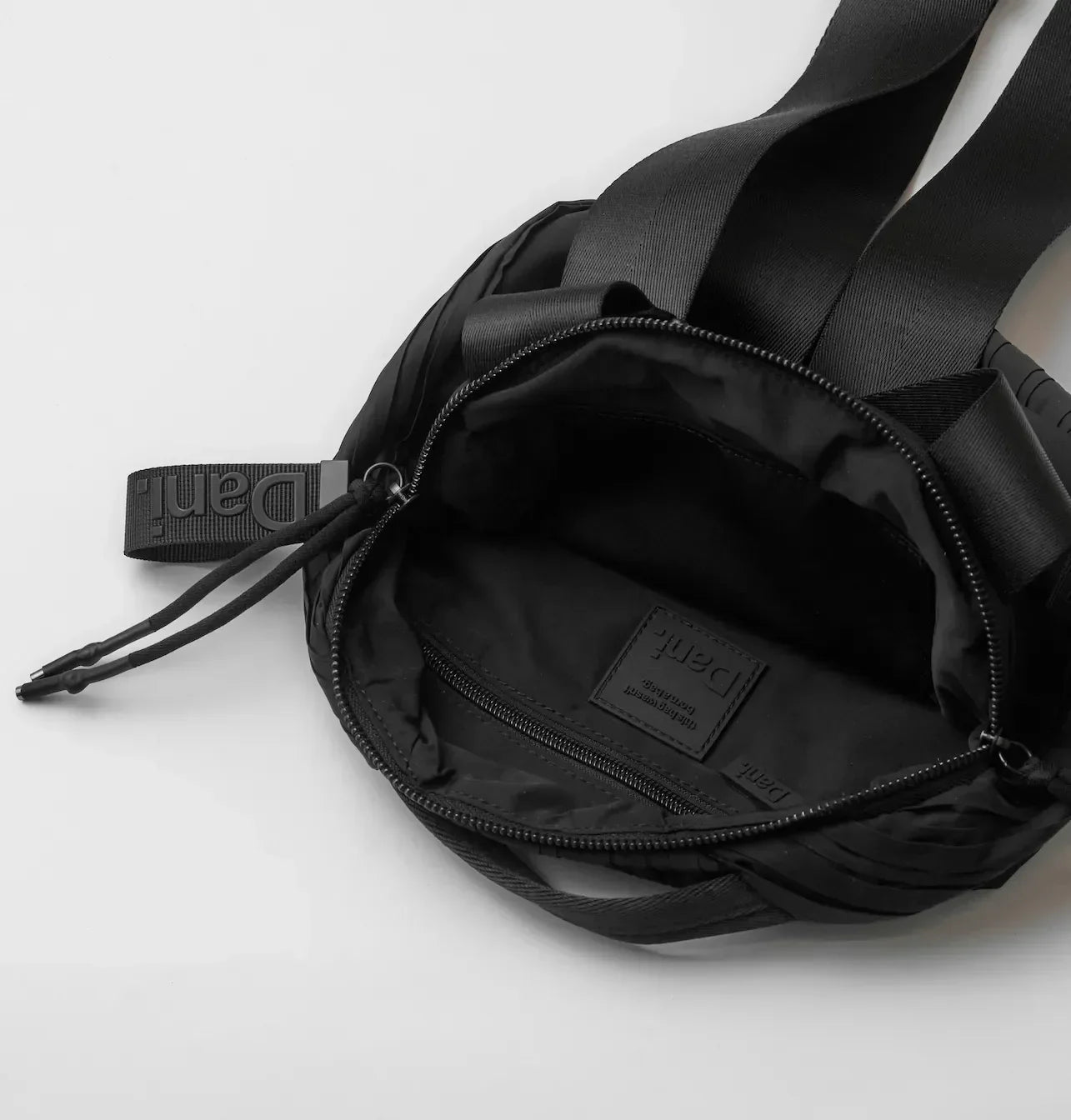 Frankie Crossbody Bag - Pleated Black