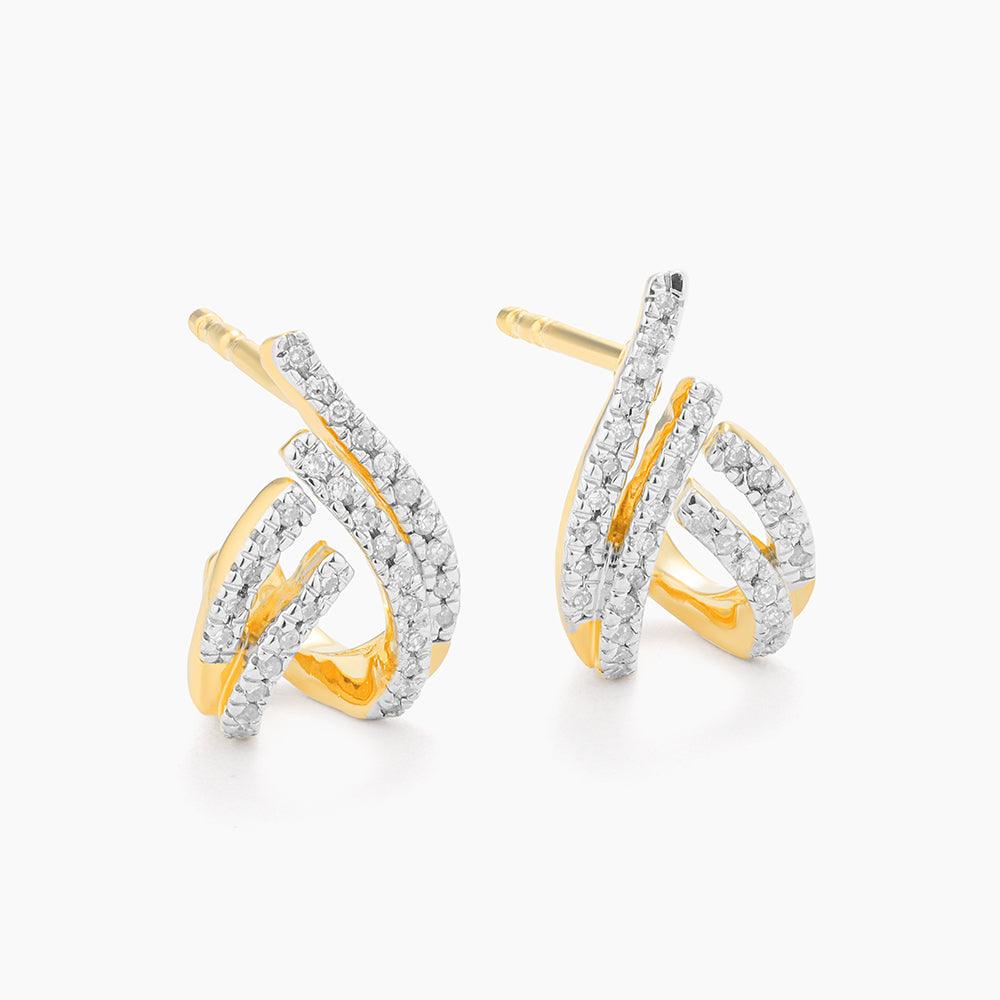 Around the Bend Diamond Earrings