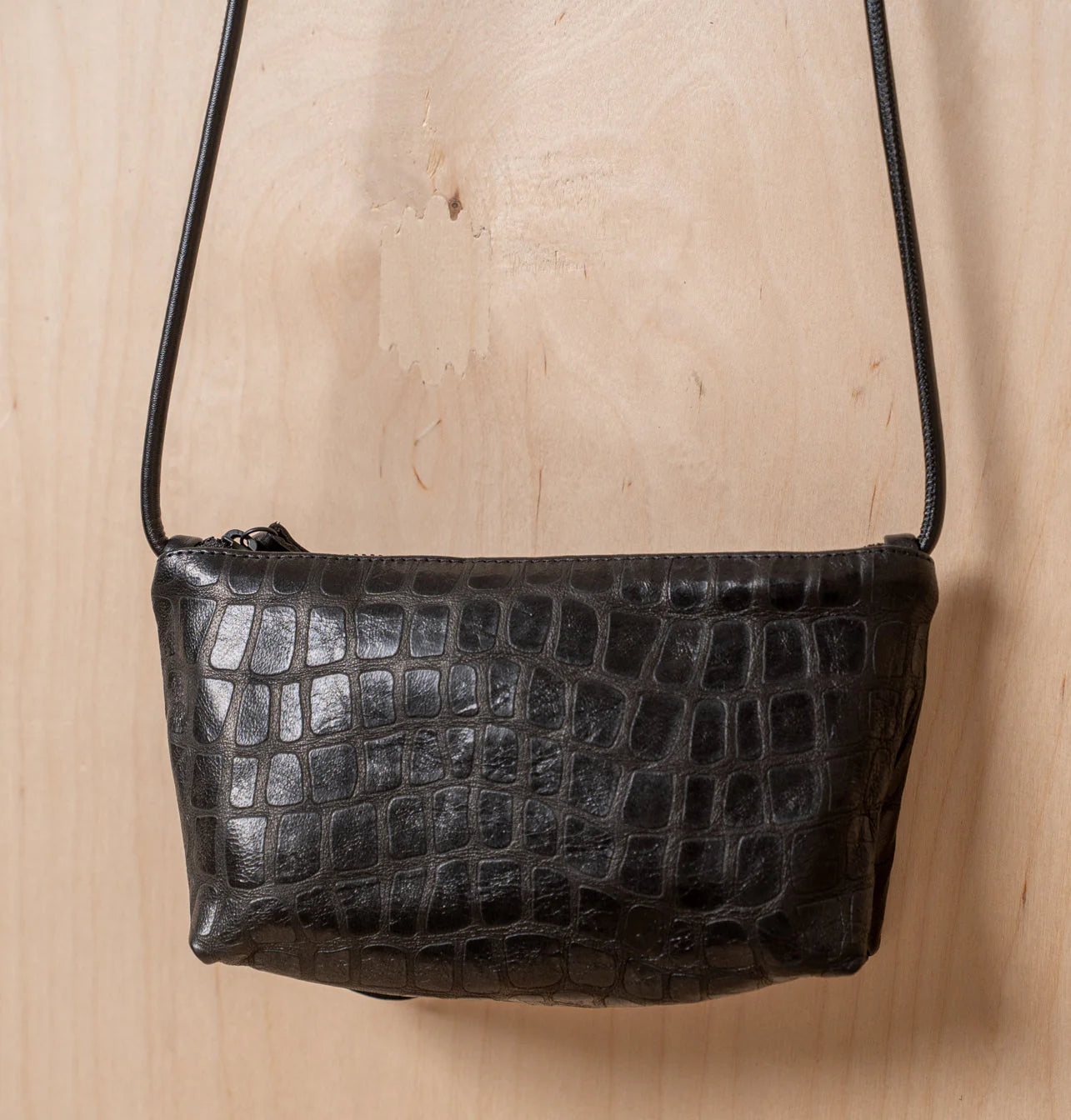Lorrie Crossbody Clutch - Black Mosaic Cobra