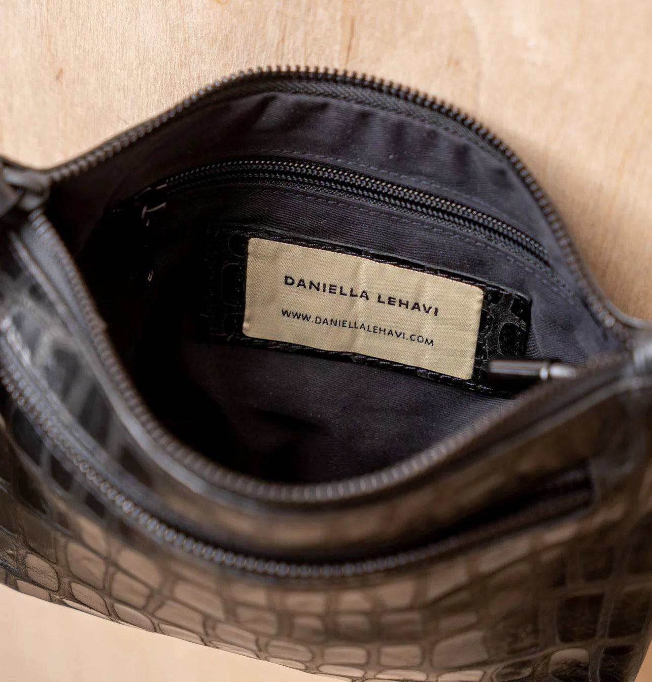 Lorrie Crossbody Clutch - Black Mosaic Cobra
