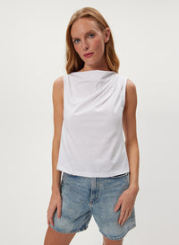 AMIRA ASYM PLEATED TOP