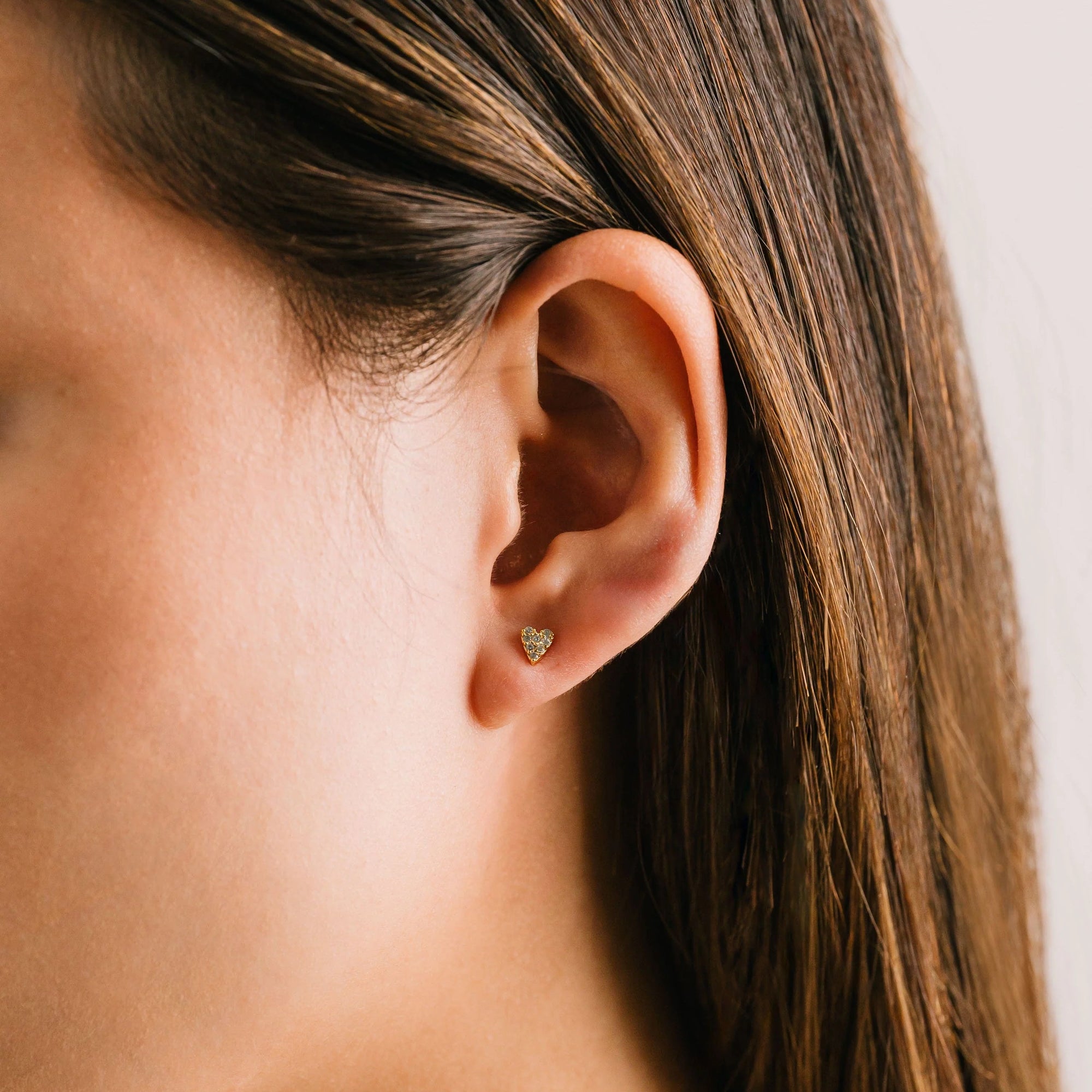 Micro Heart Studs