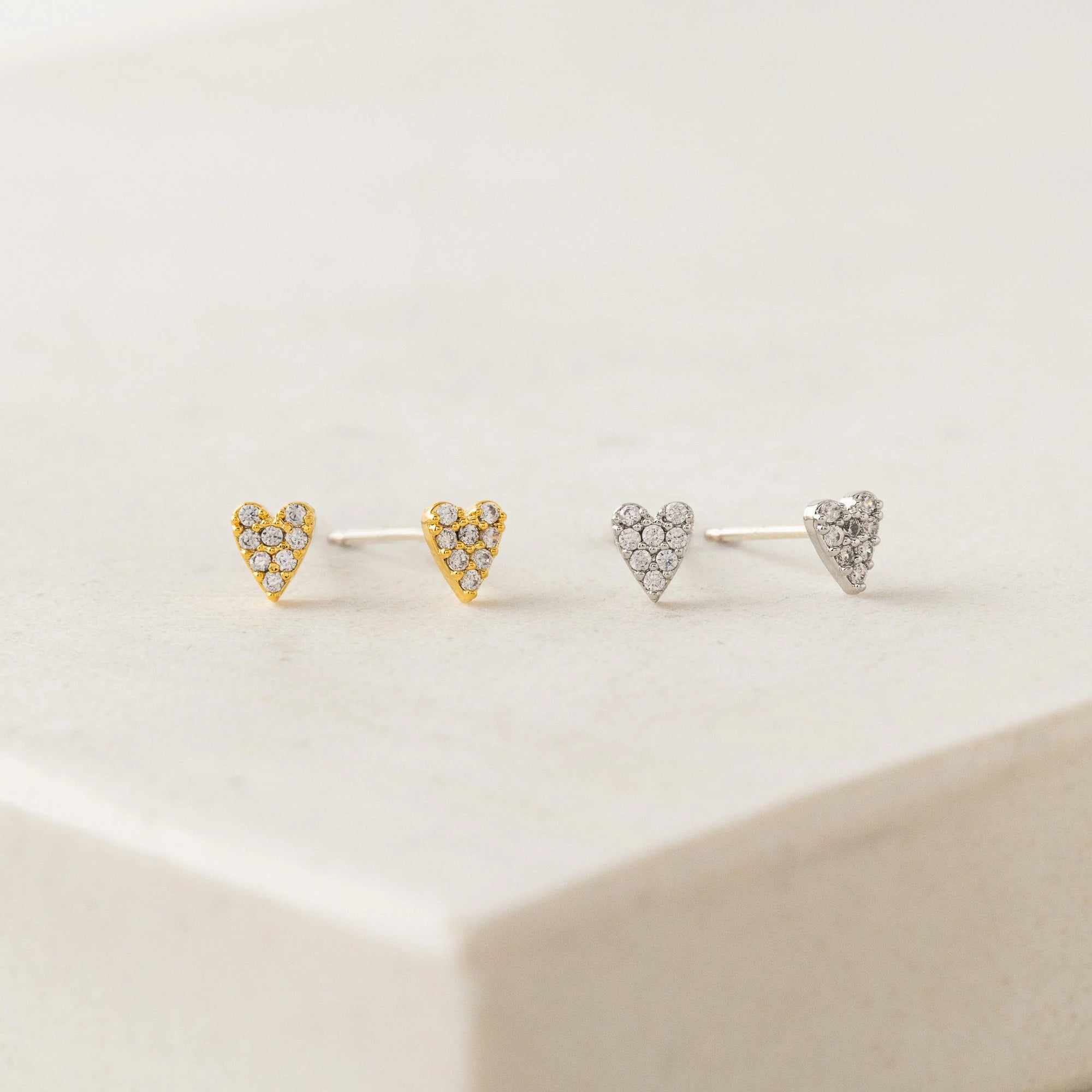 Micro Heart Studs