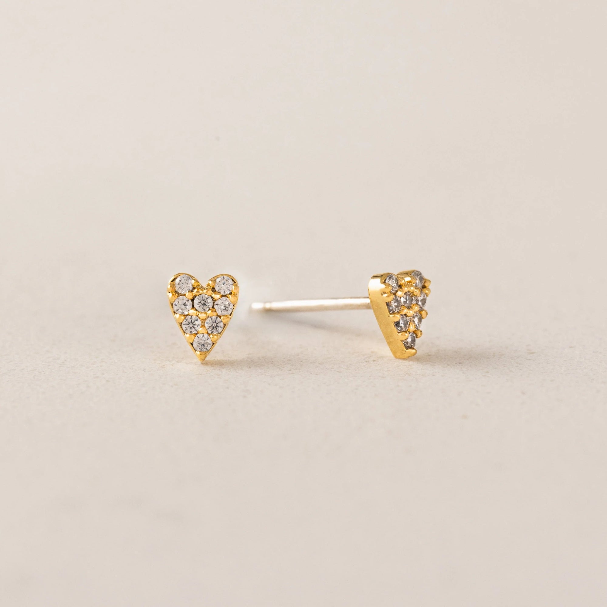 Micro Heart Studs