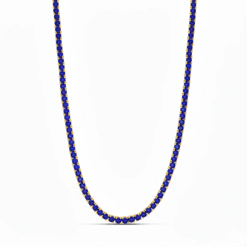 Sapphire Tennis Necklace