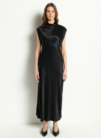 ASTRA BIAS MOCK NECK DRESS