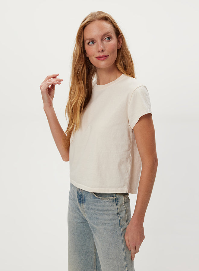 SOLENE BOXY HIGH CREW TEE