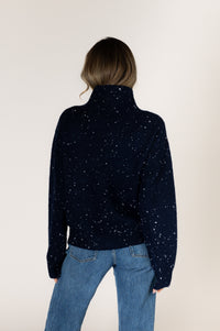 HEART FLECK SWEATER