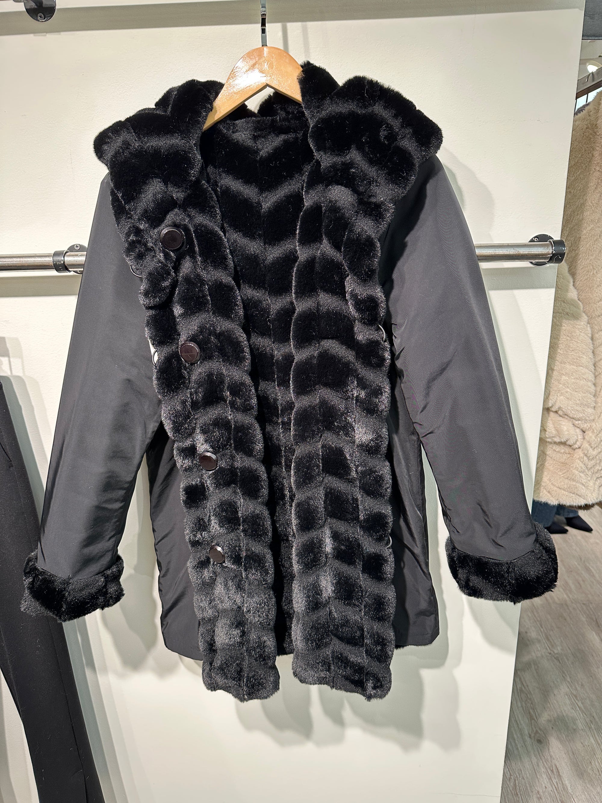 Reversible Faux Fur Coat