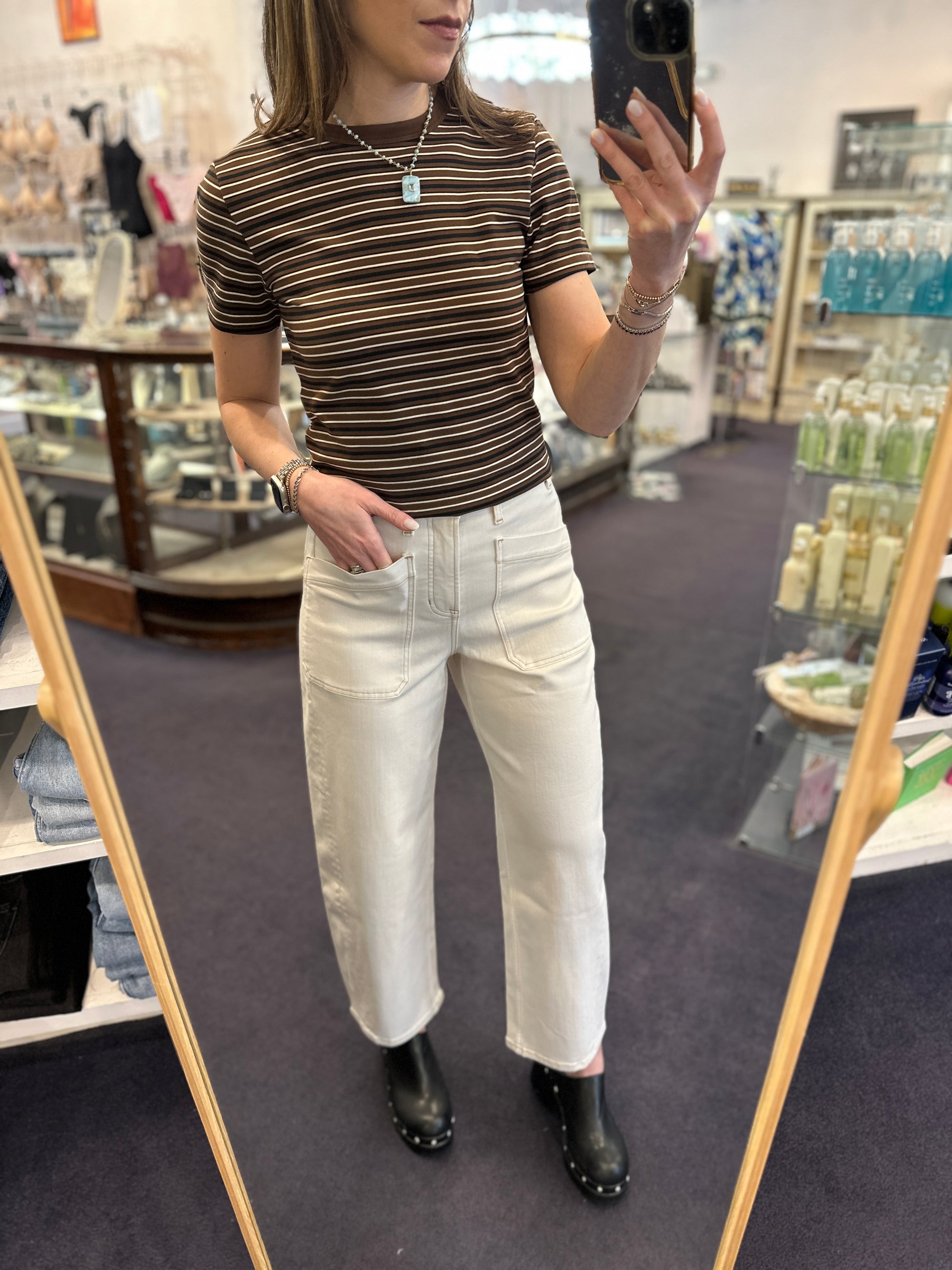 Spanxshape™ Utility Barrel Leg Jeans