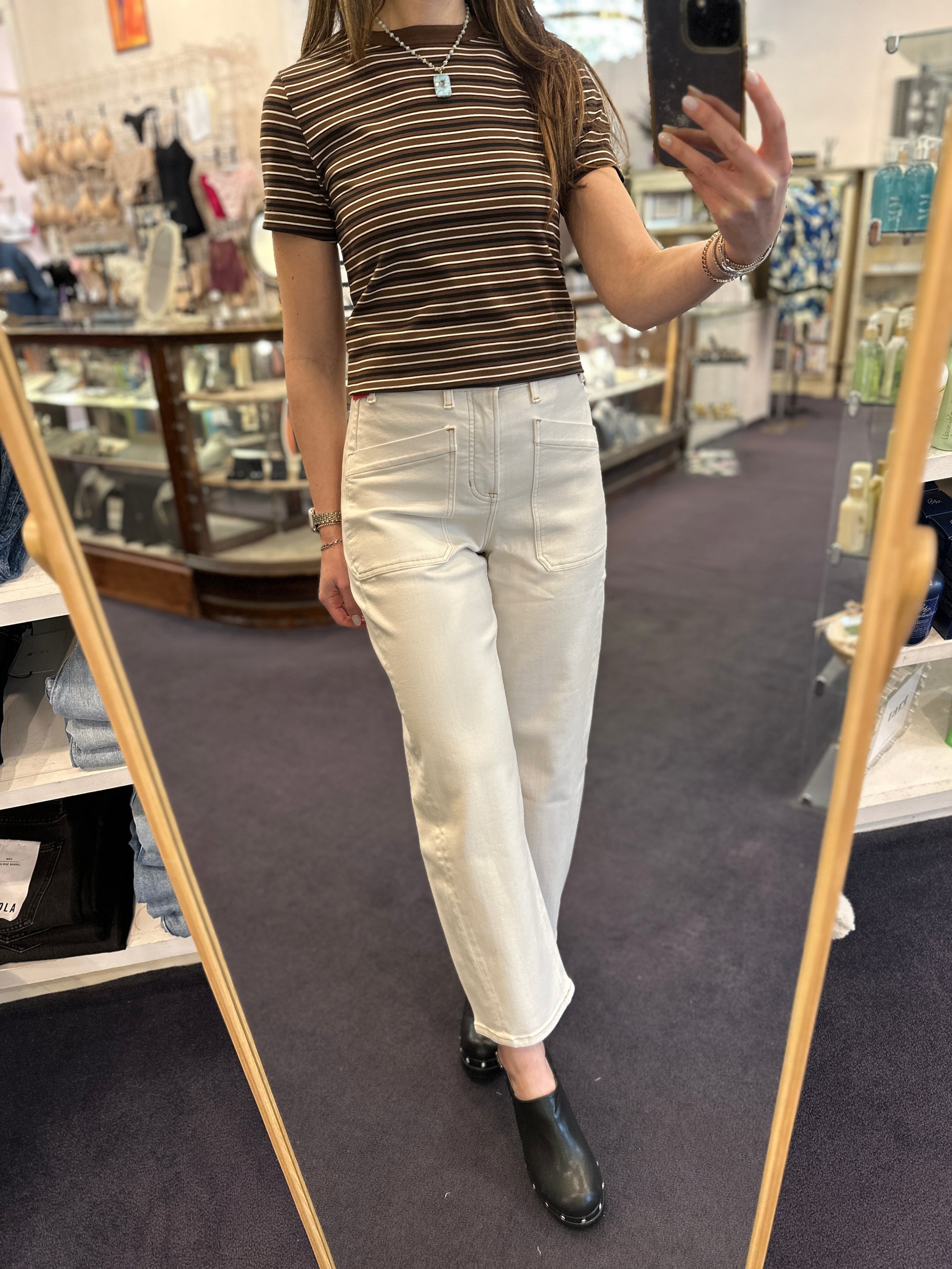 Spanxshape™ Utility Barrel Leg Jeans