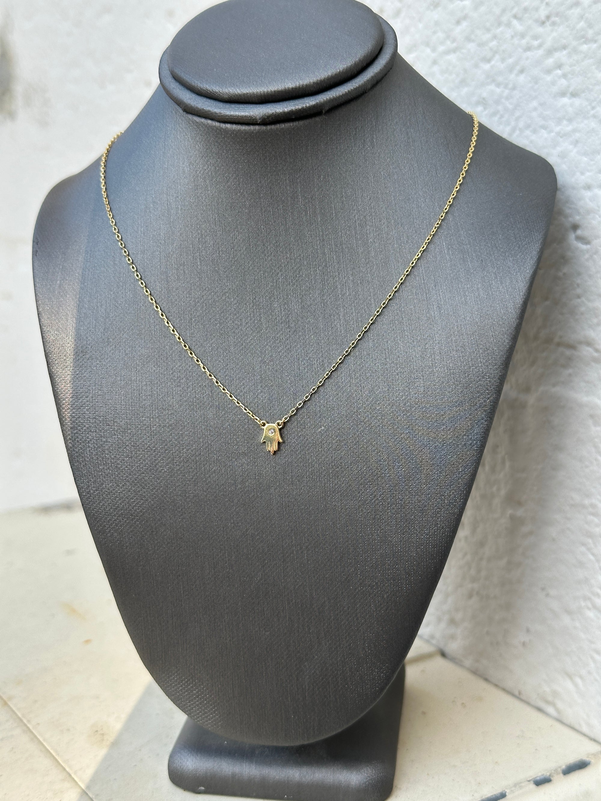 Tiny Hamsa Necklace
