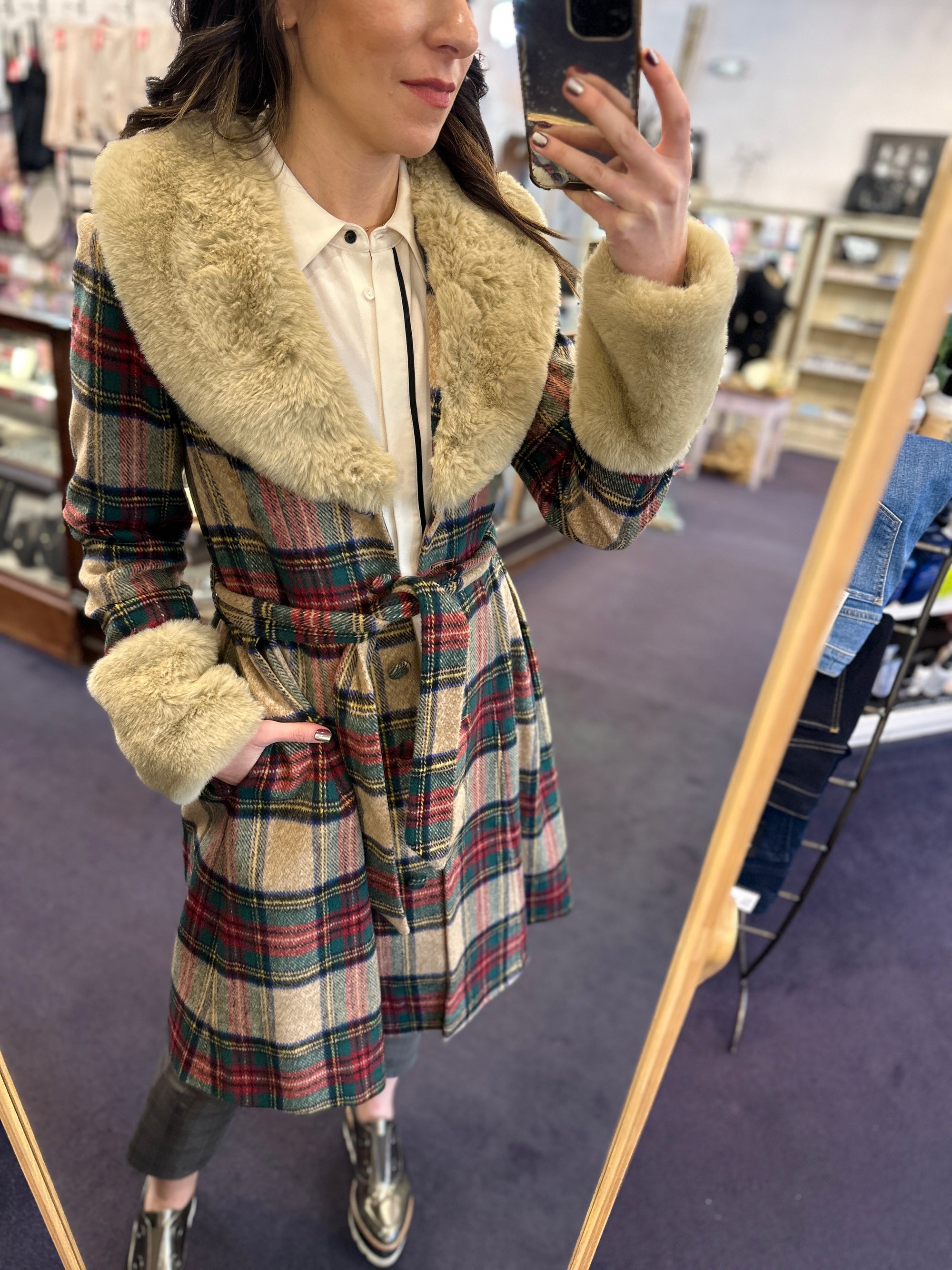 Rochella Coat (Cozy Plaid)