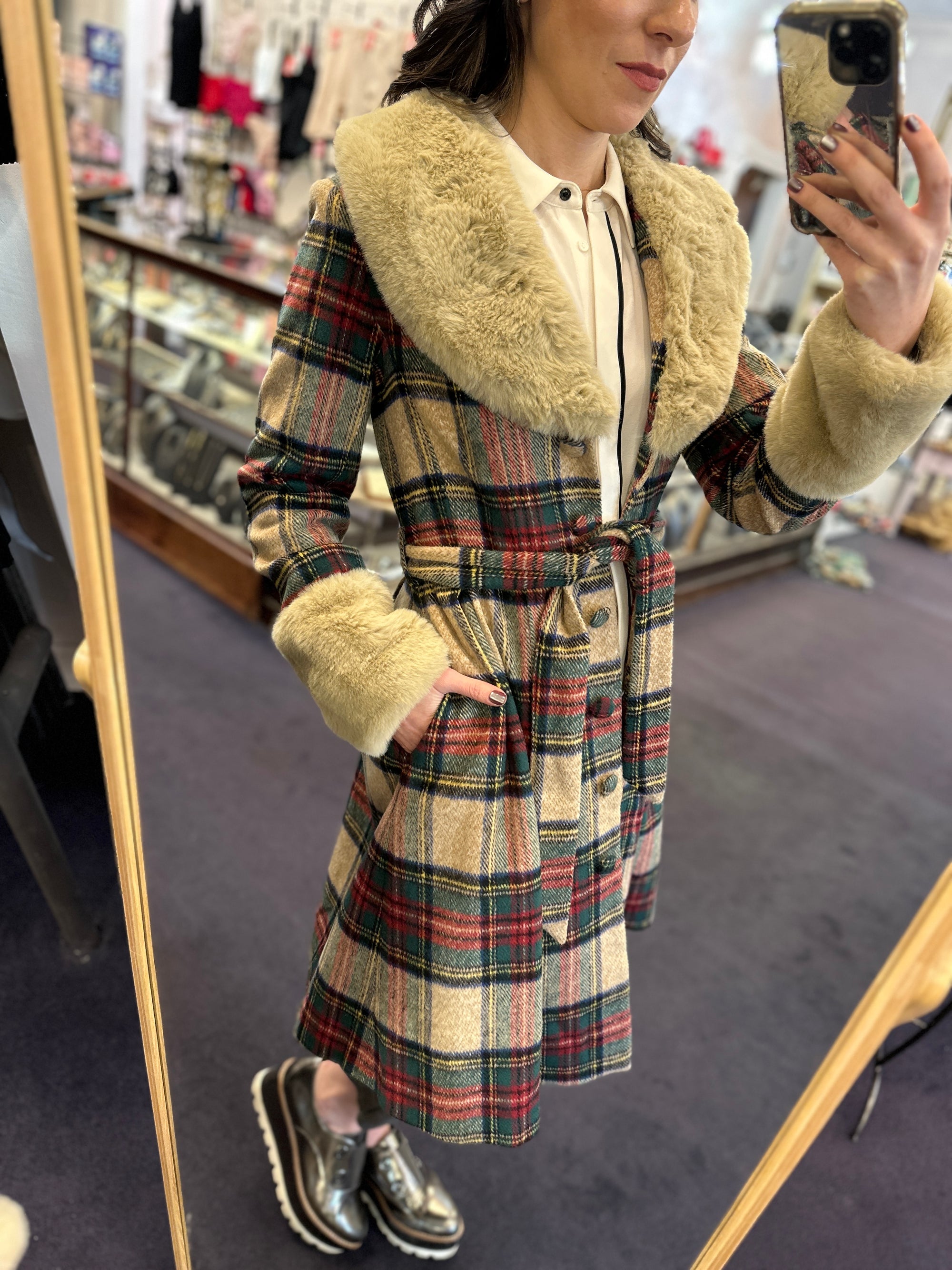 Rochella Coat (Cozy Plaid)