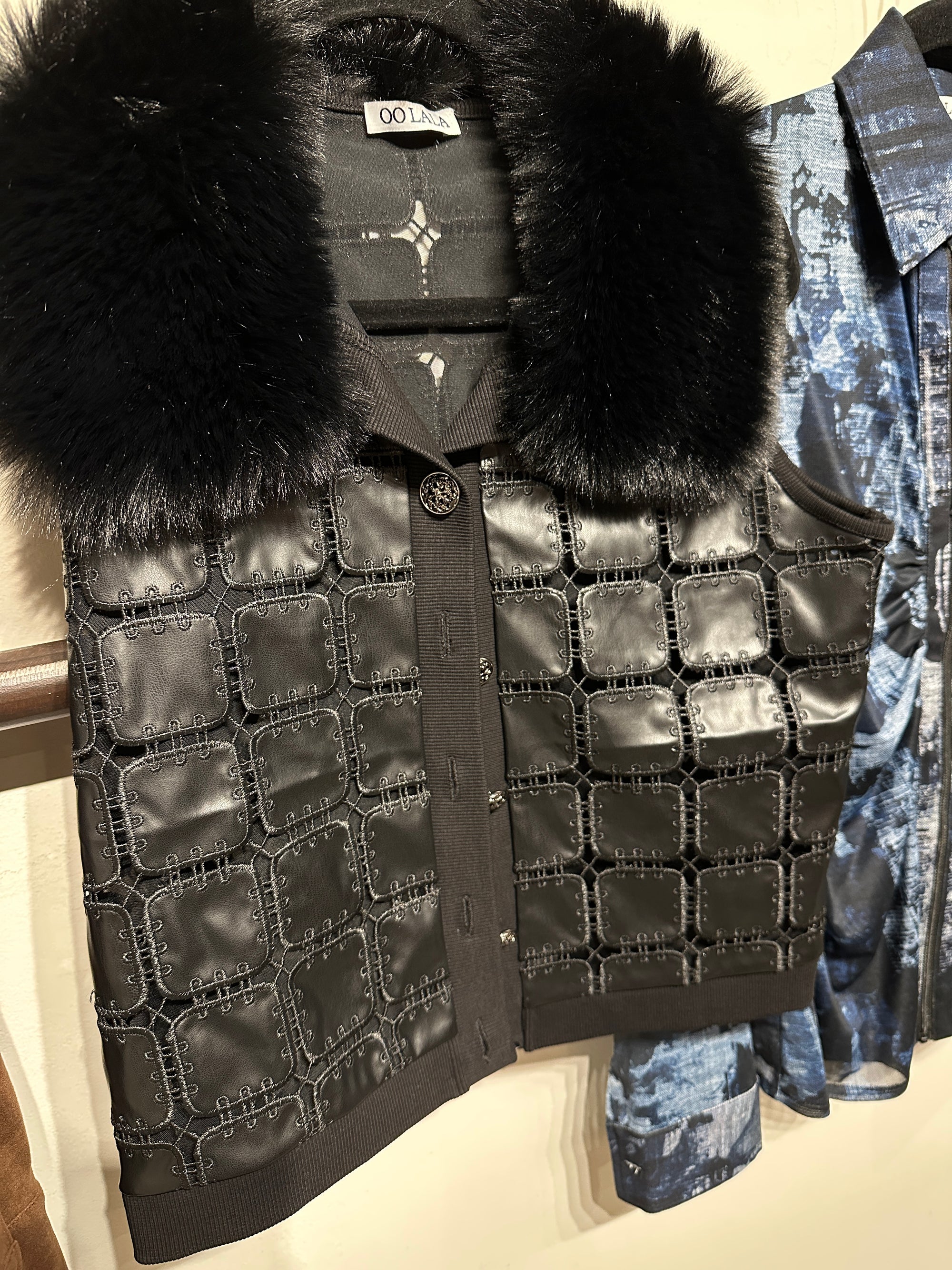Fur Collar Vest