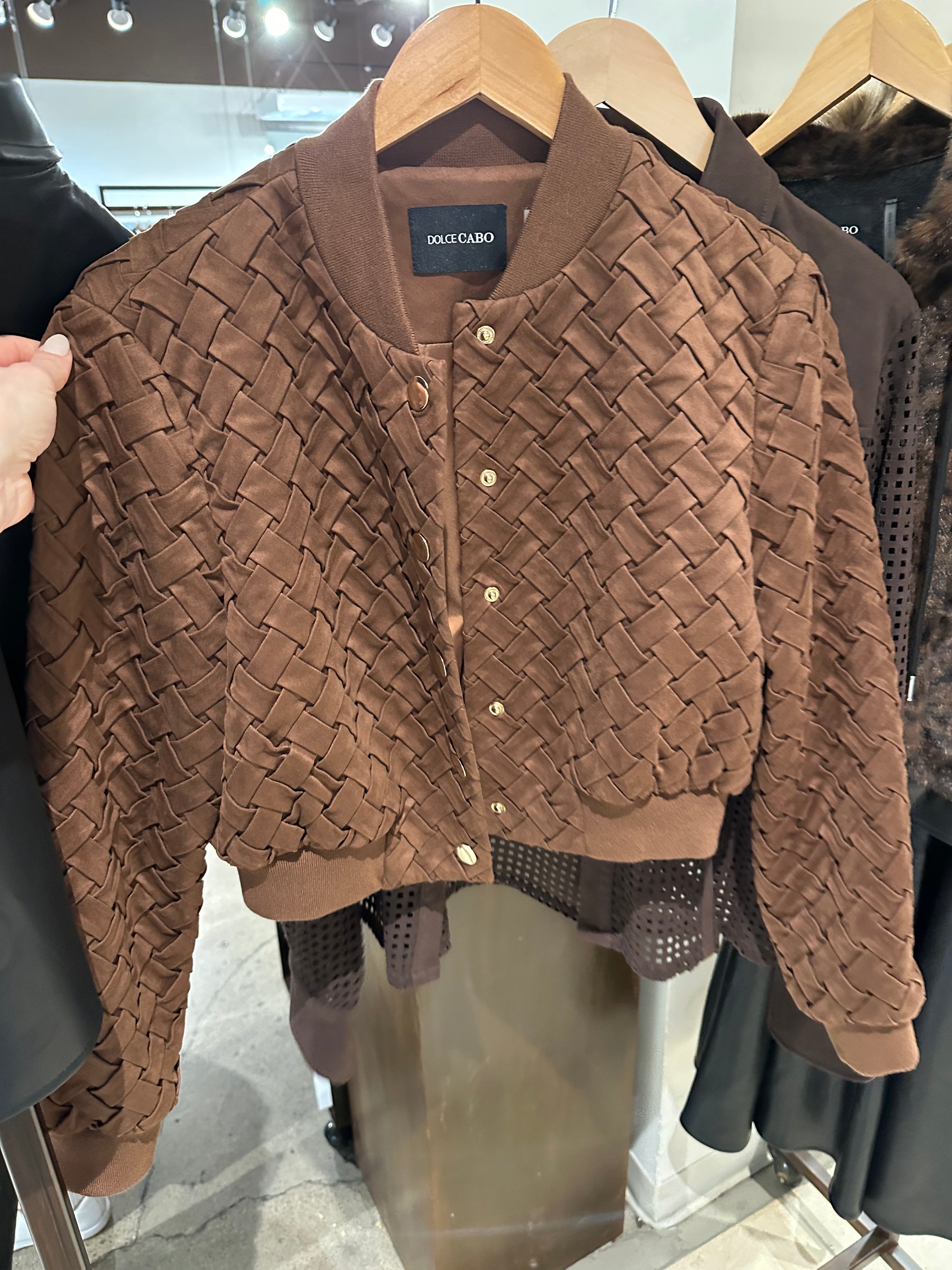 Suede Bomber Jacket