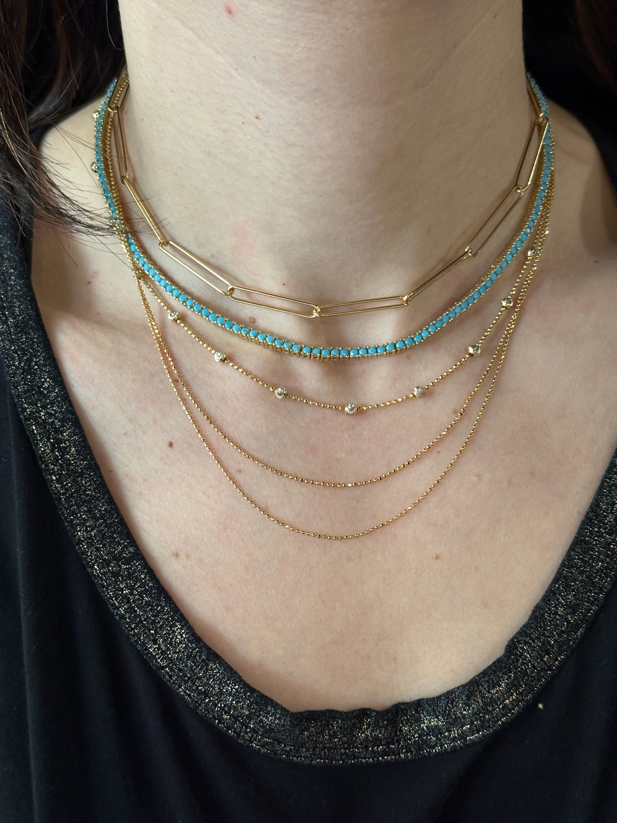 Demi Double Chain Necklace