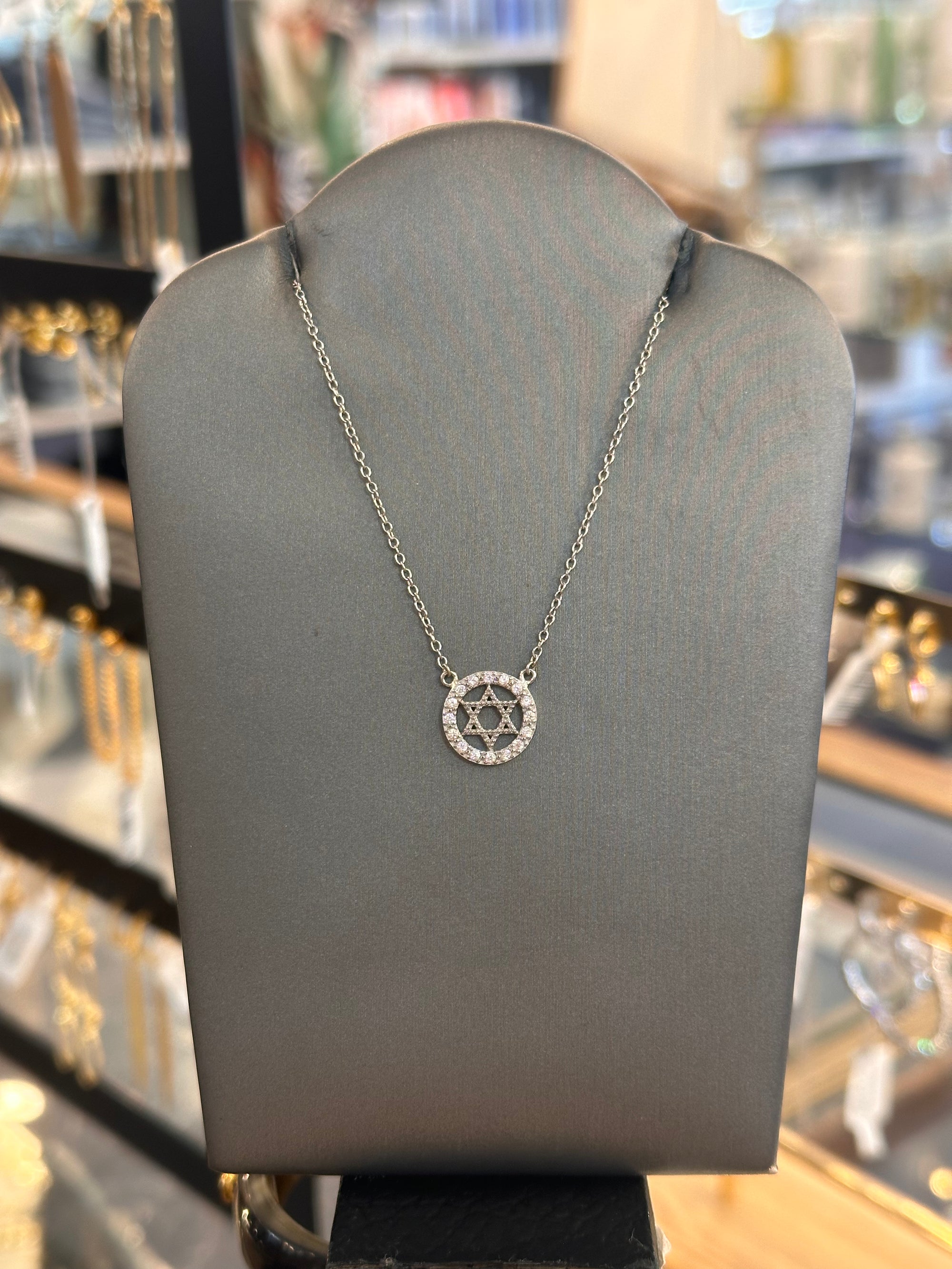 Star of David Medallion Necklace