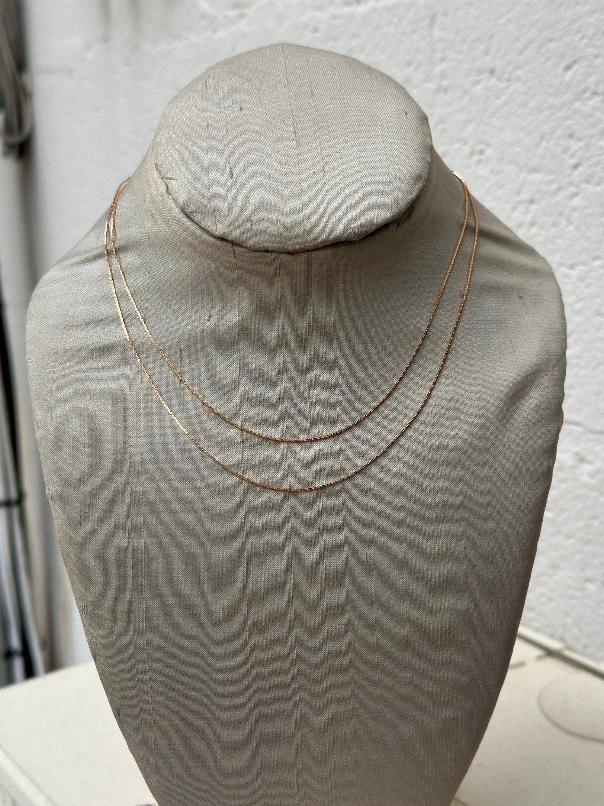 Long Micro Herringbone Chain