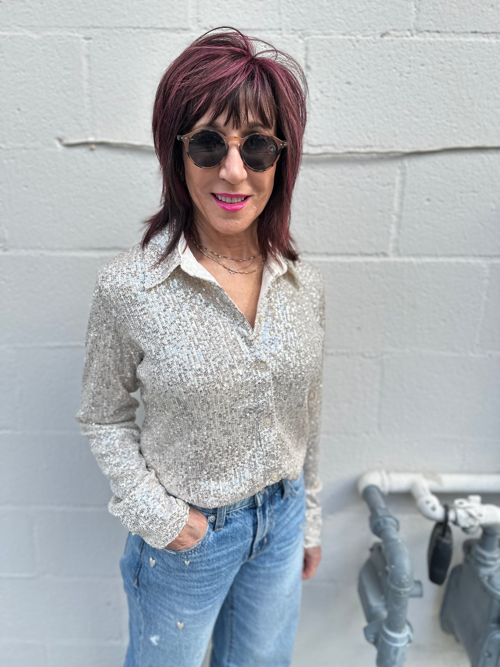 Radiant Sequin Shirt