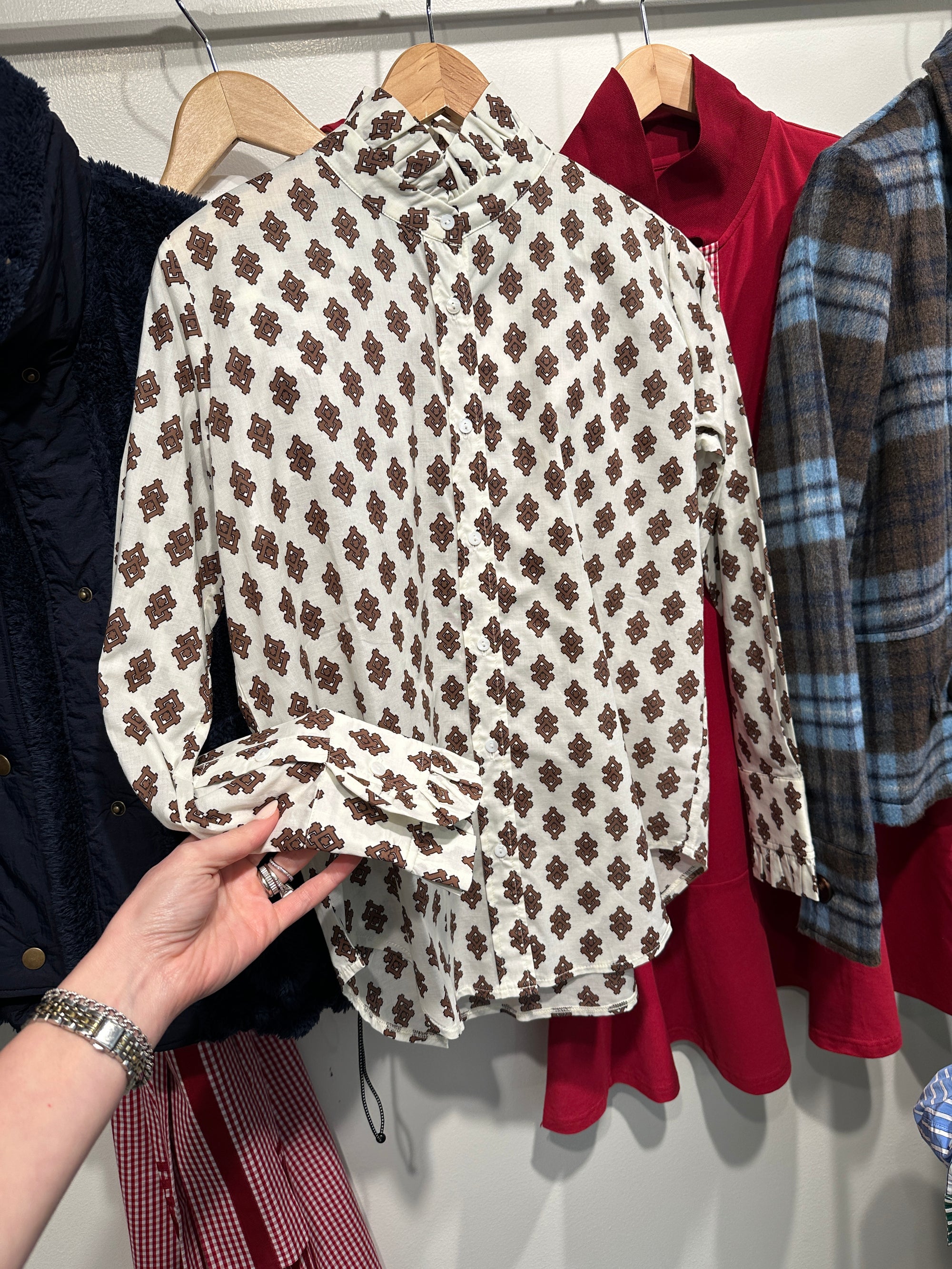 Olivia Ruffle Collar Blouse