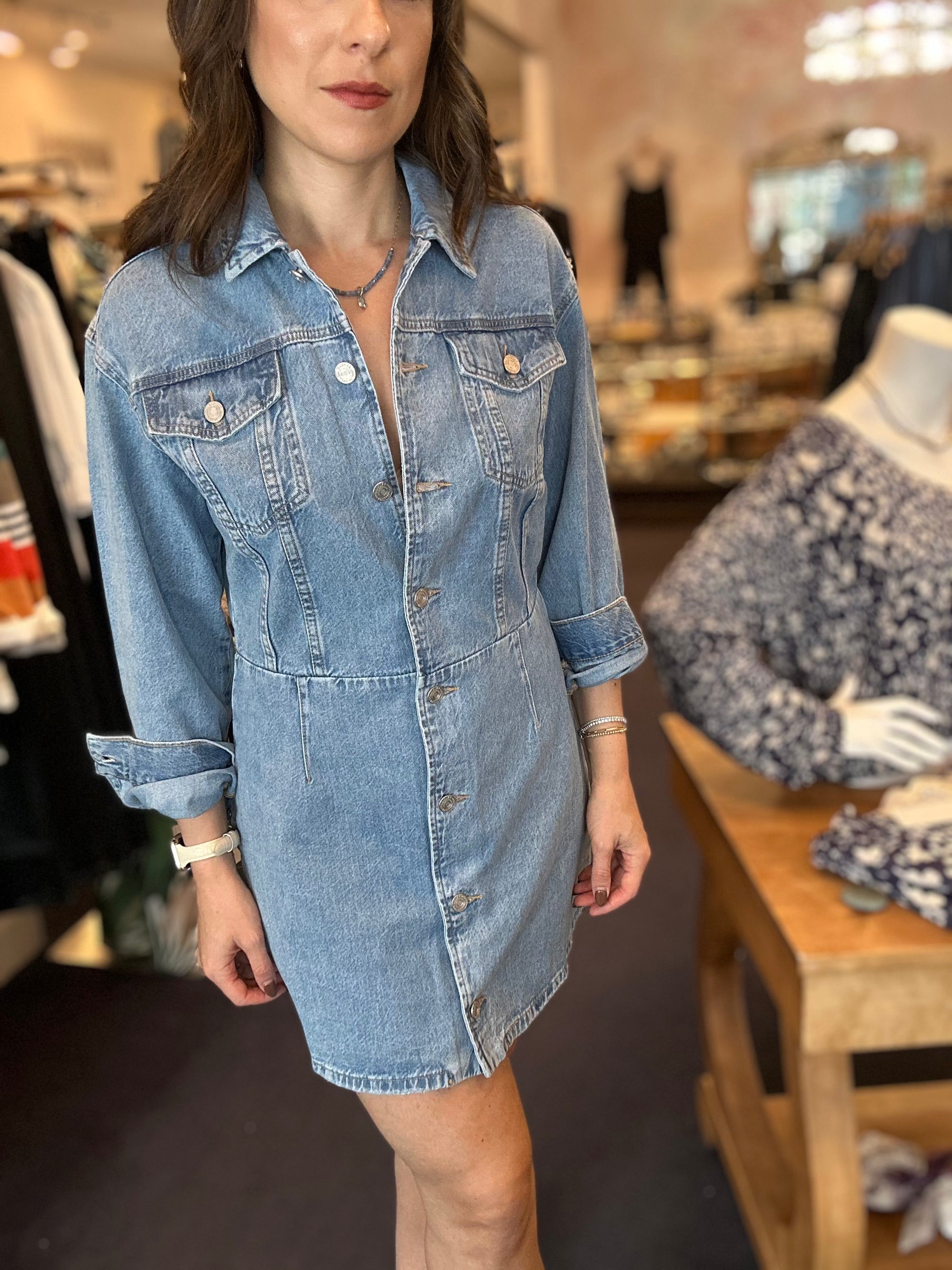 Denim Mini Dress