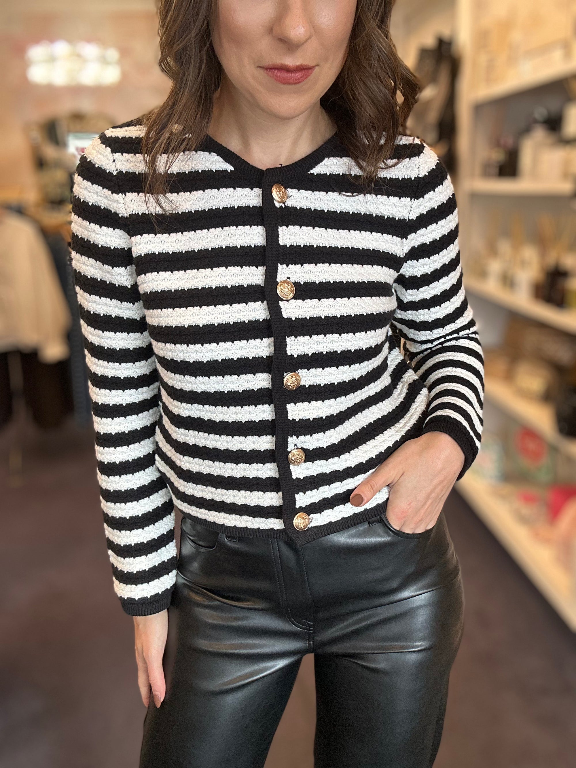 Hannah Stripe Cardigan