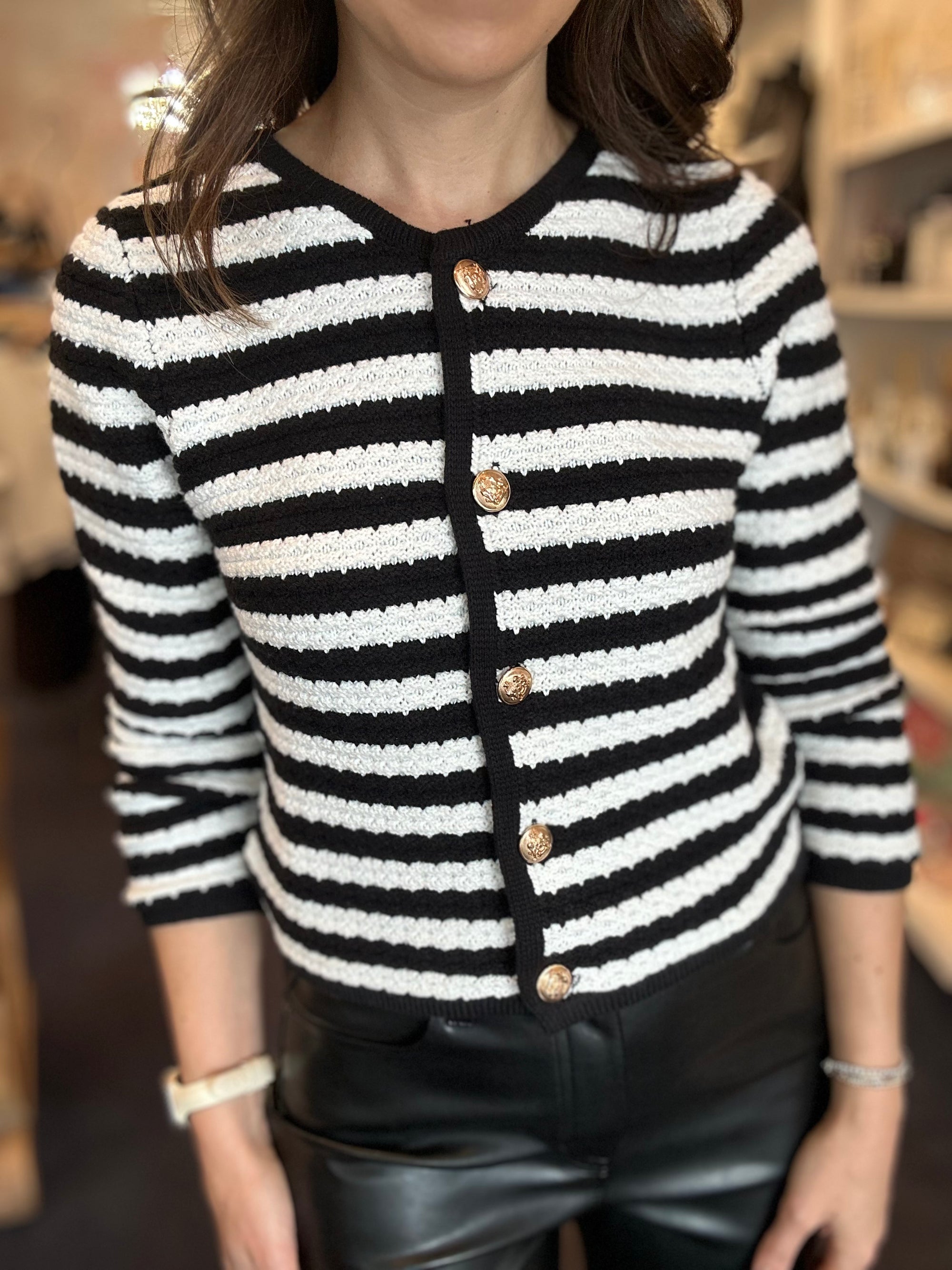 Hannah Stripe Cardigan