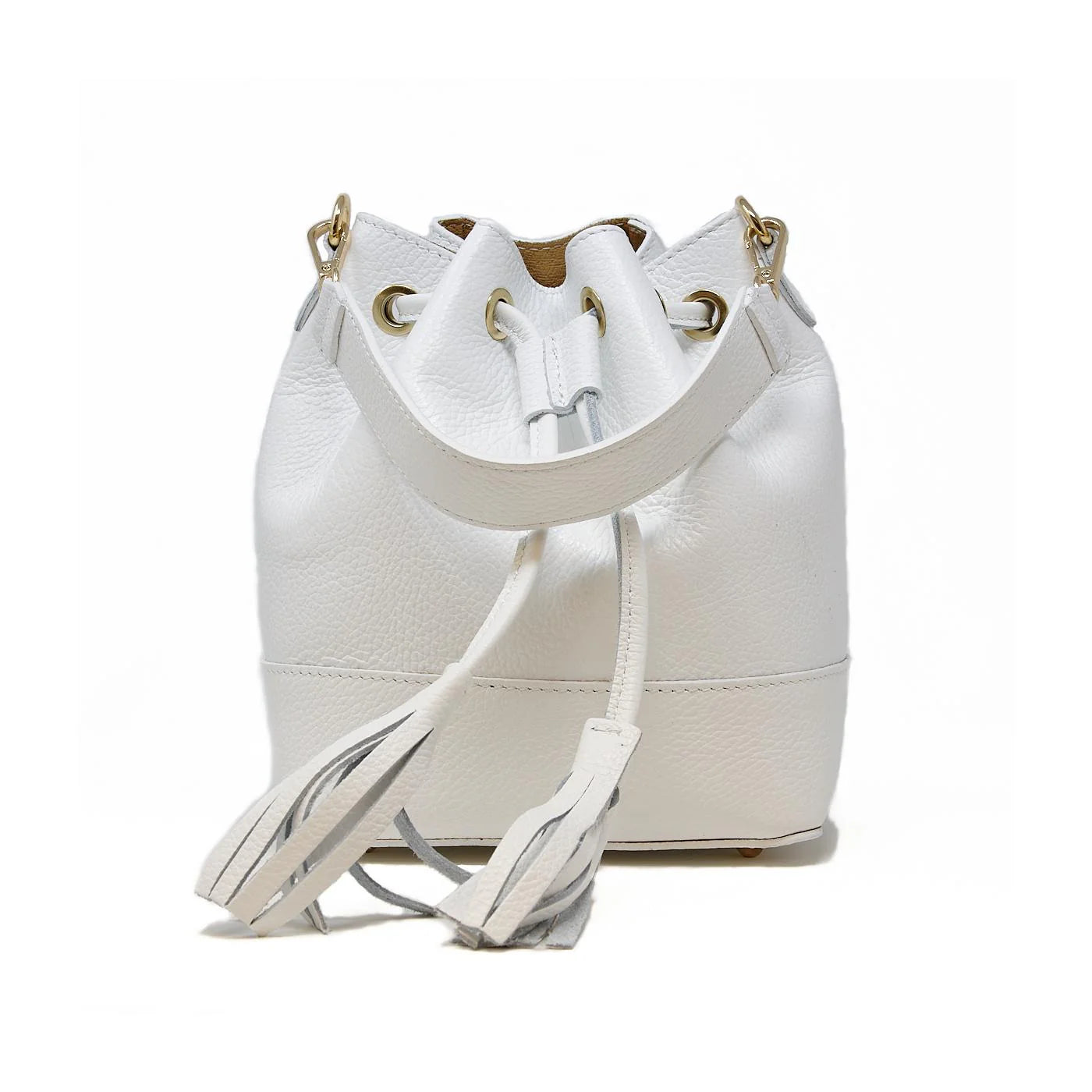 Italian Leather Bucket Bag