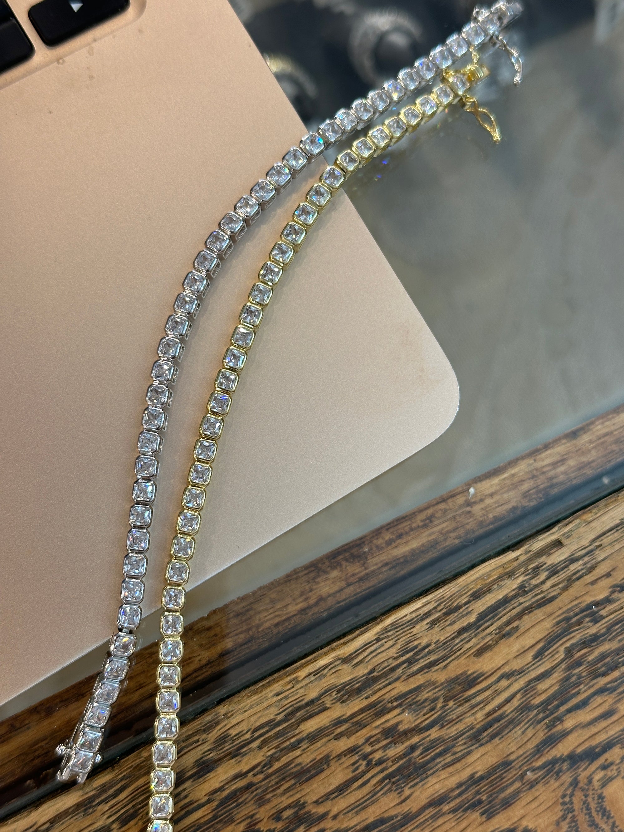 Ascher Cut Bezel Tennis Bracelet