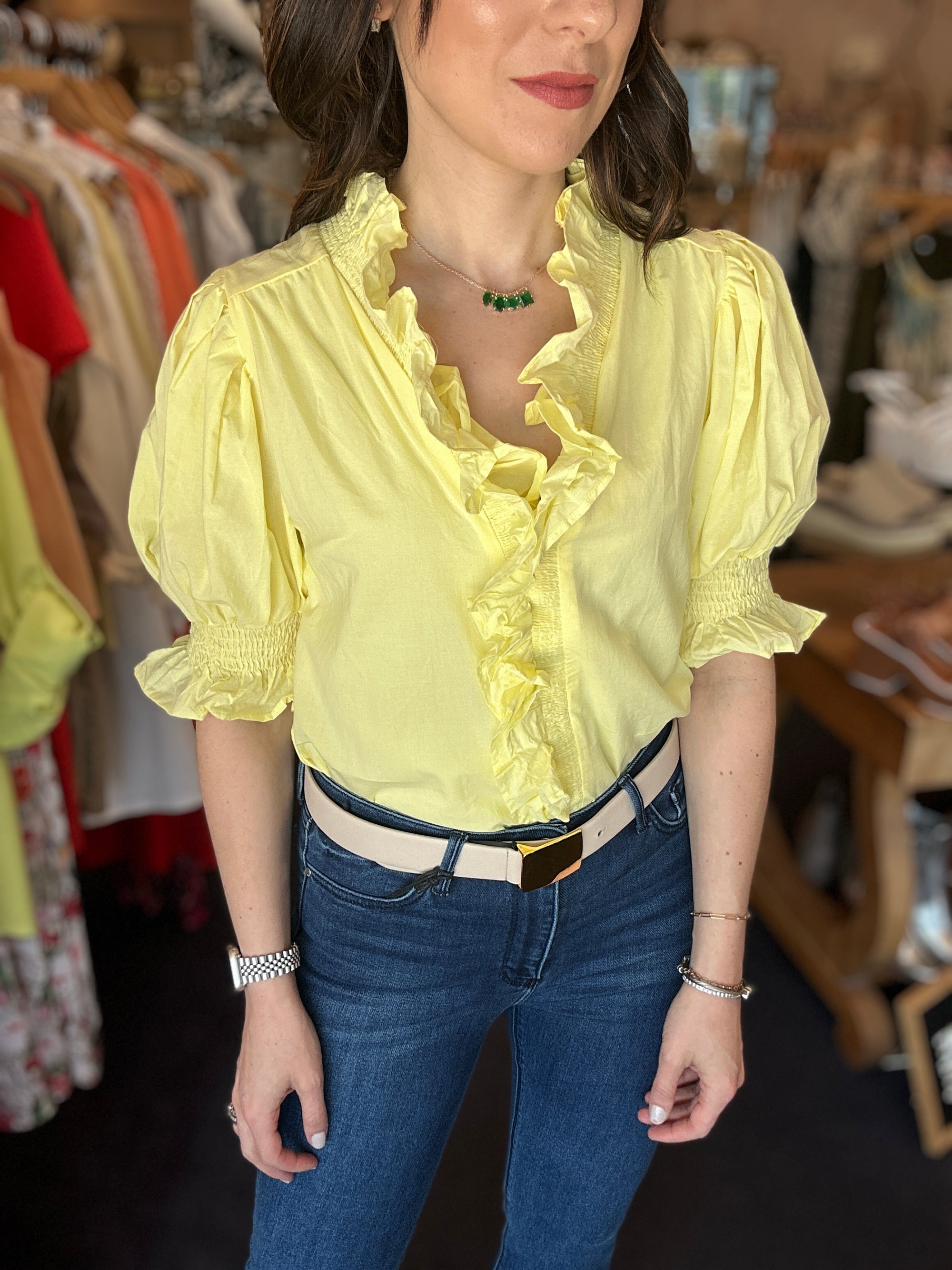 Buttercup Ruffle Top