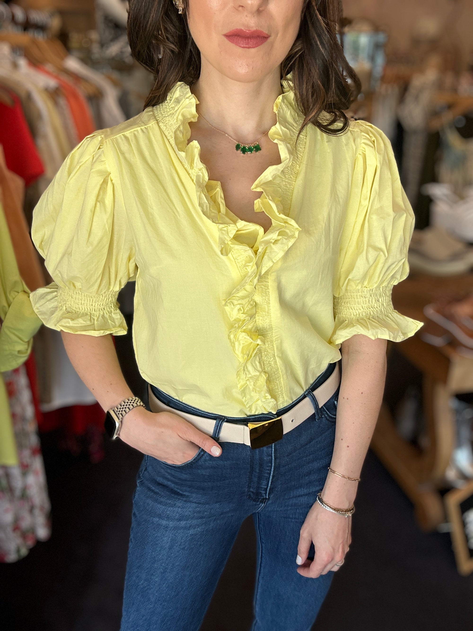 Buttercup Ruffle Top