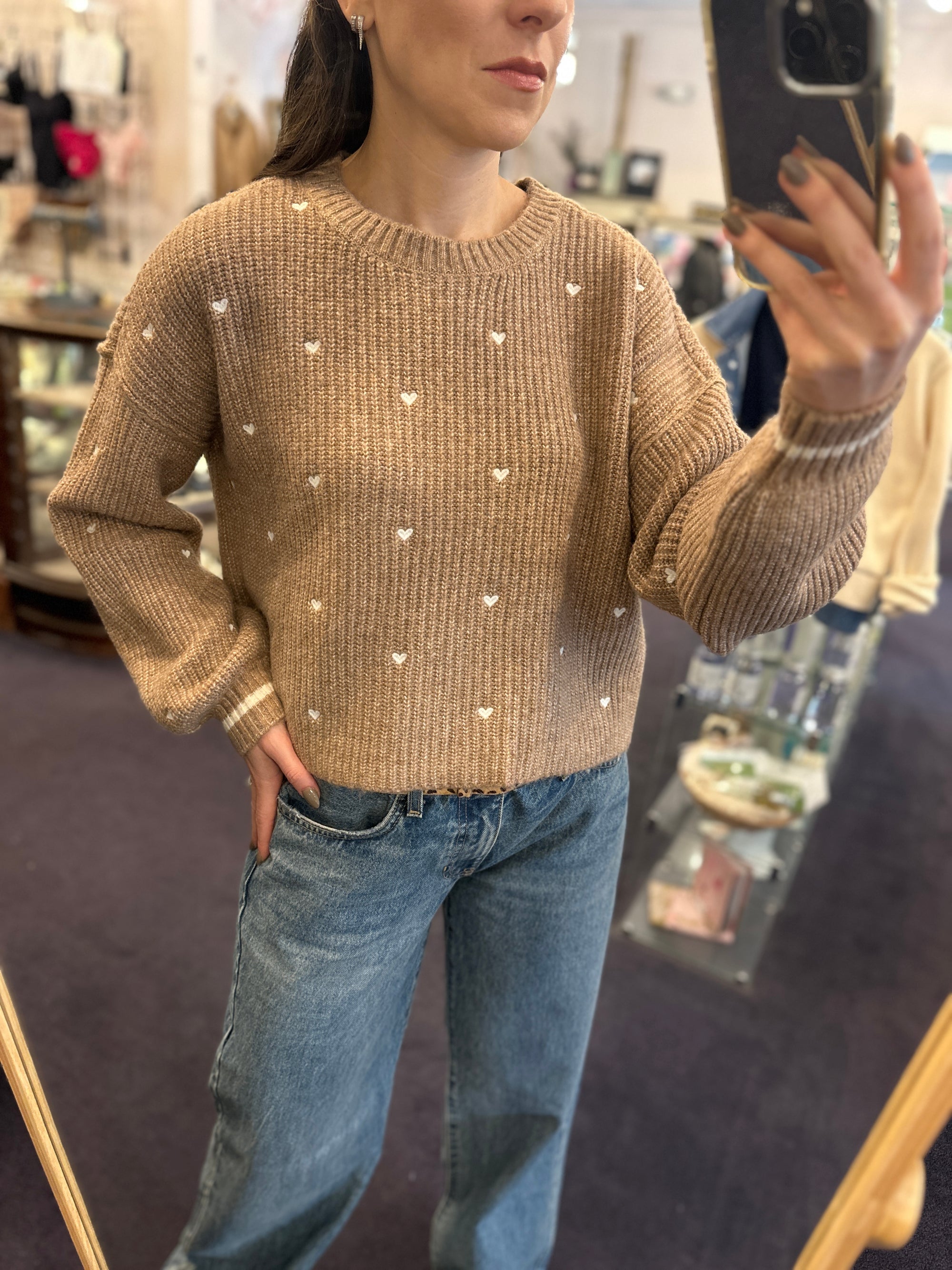 Charmer Hearts Sweater